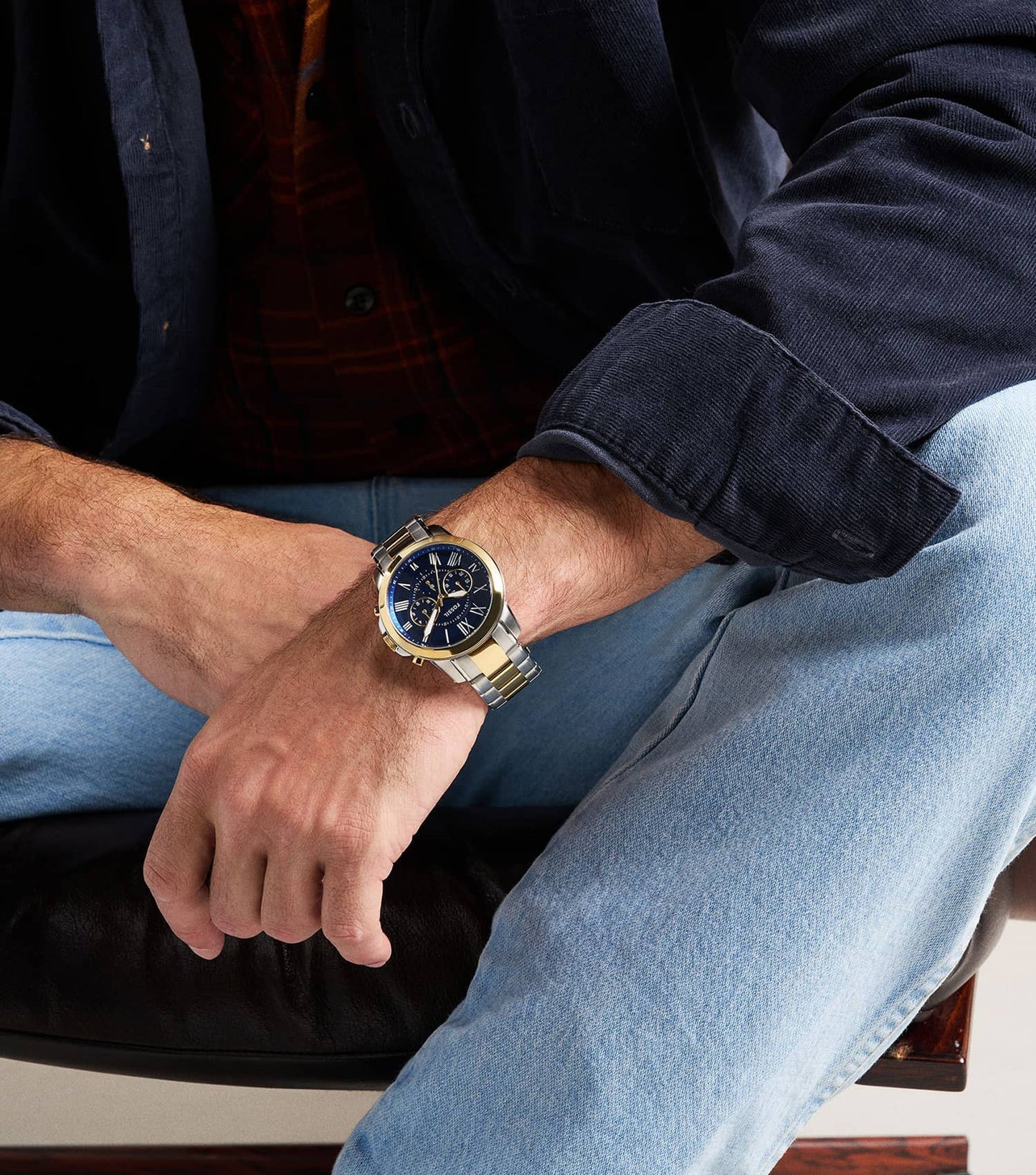 Men GRANT Quartz Watch 44mm