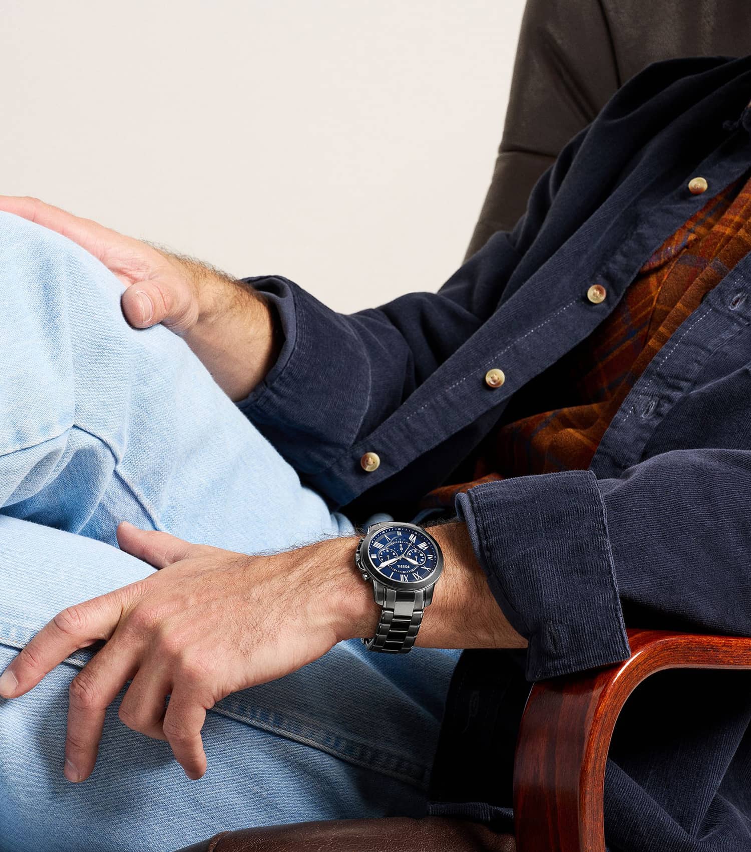 Men GRANT Quartz Watch 44mm