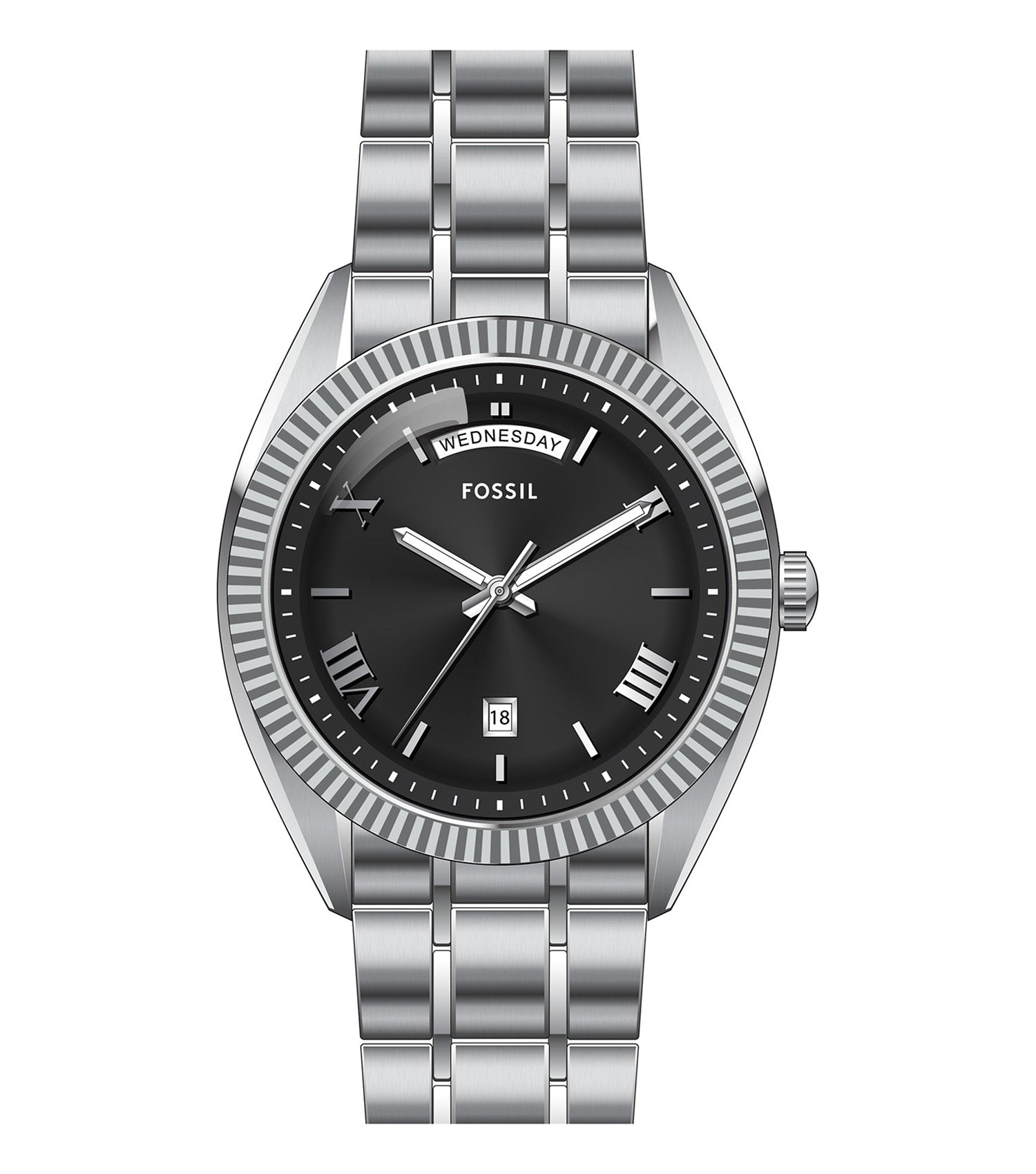 Men Campbell Quartz/3 Hand Day-Date Watch 42mm