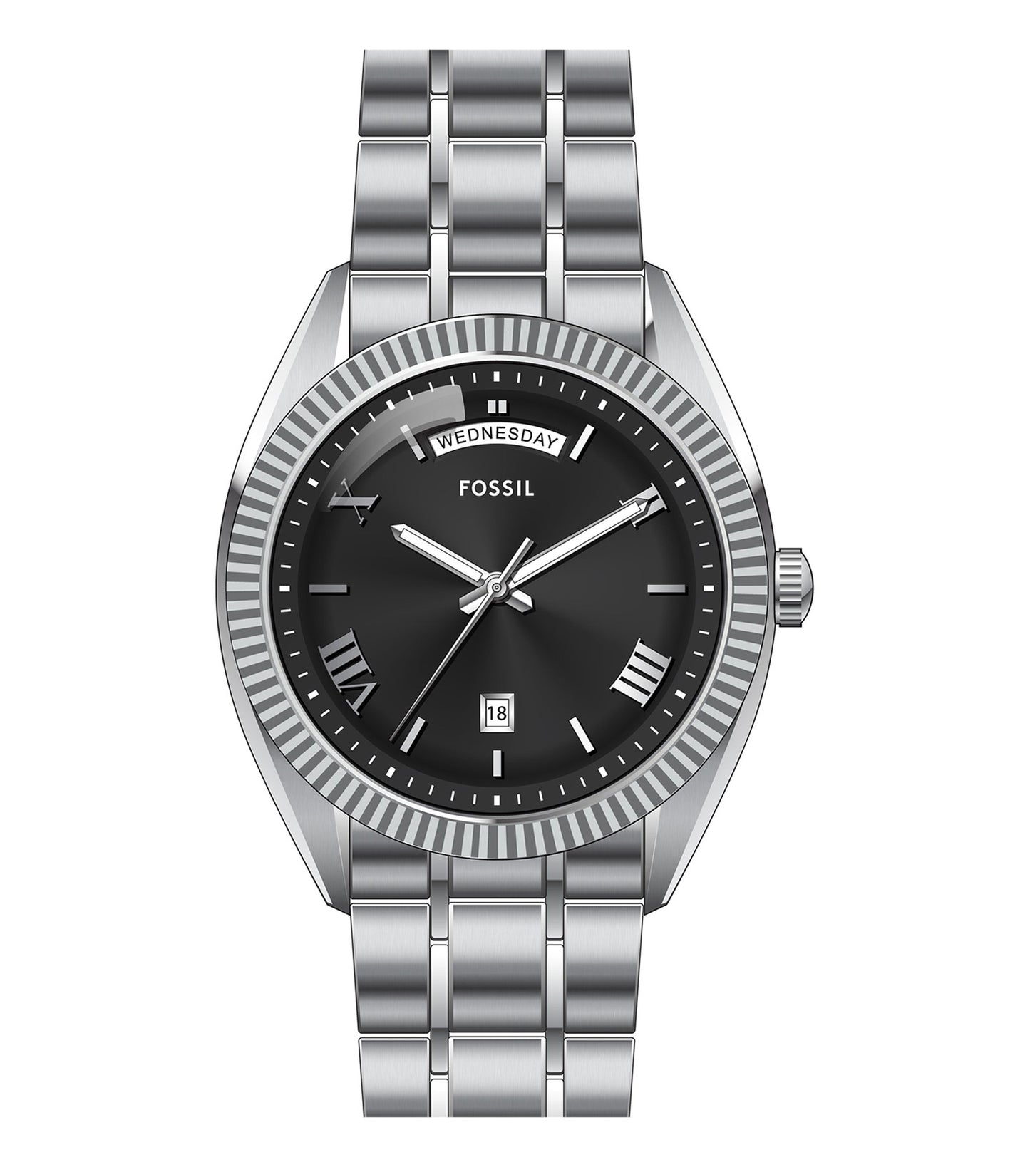 Men Campbell Quartz/3 Hand Day-Date Watch 42mm