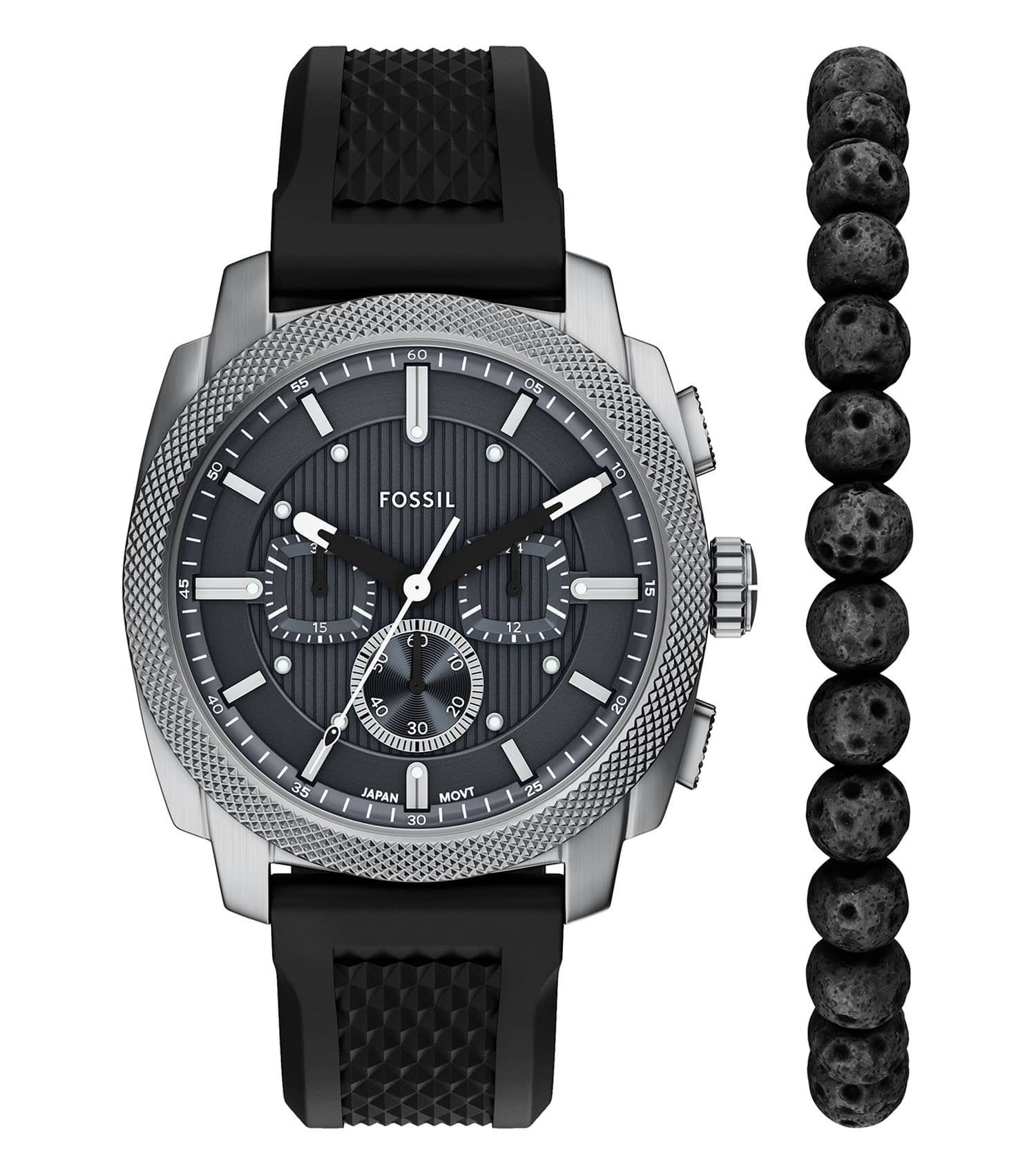 Men Machine Quartz/Chrono Watch 44mm