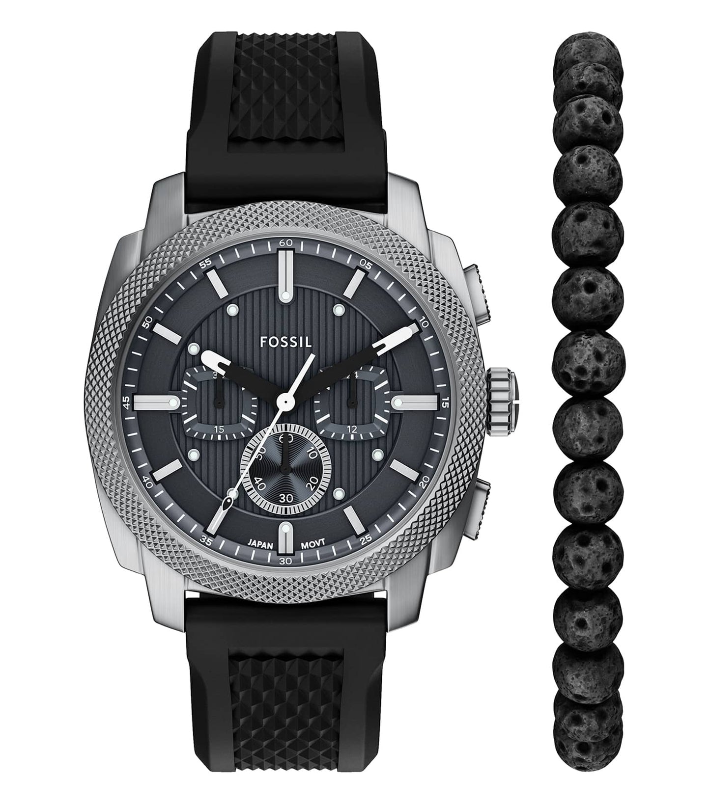 Men Machine Quartz/Chrono Watch 44mm