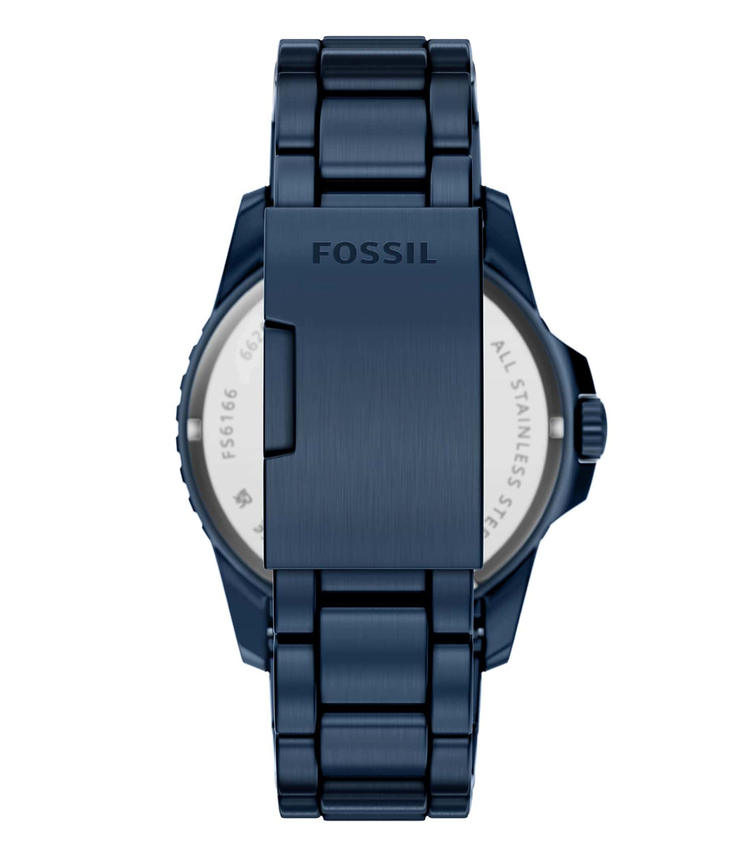 Men Fossil Blue Quartz  42mm