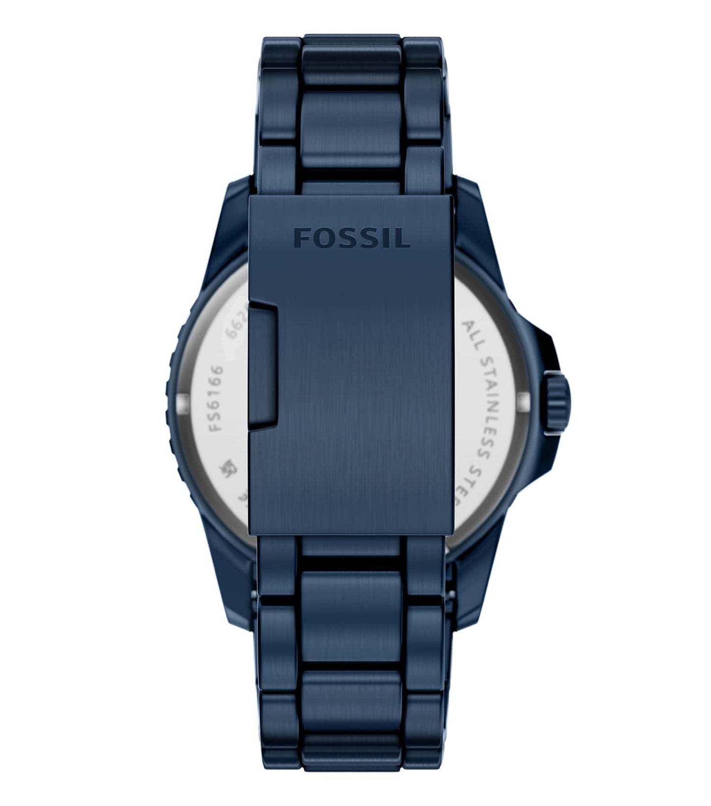 Men Fossil Blue Quartz  42mm