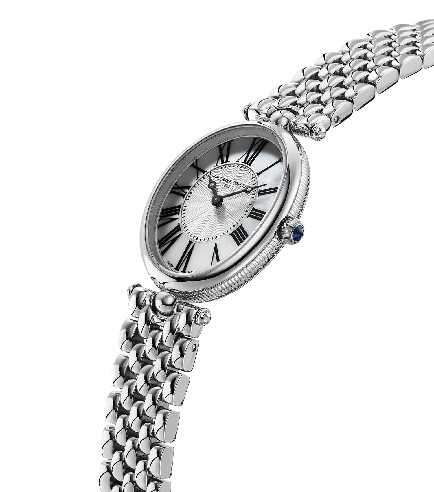 Art Deco Silver Analog Watch Women