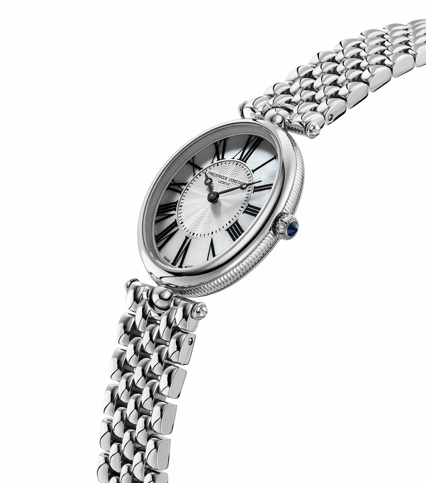 Art Deco Silver Analog Watch Women