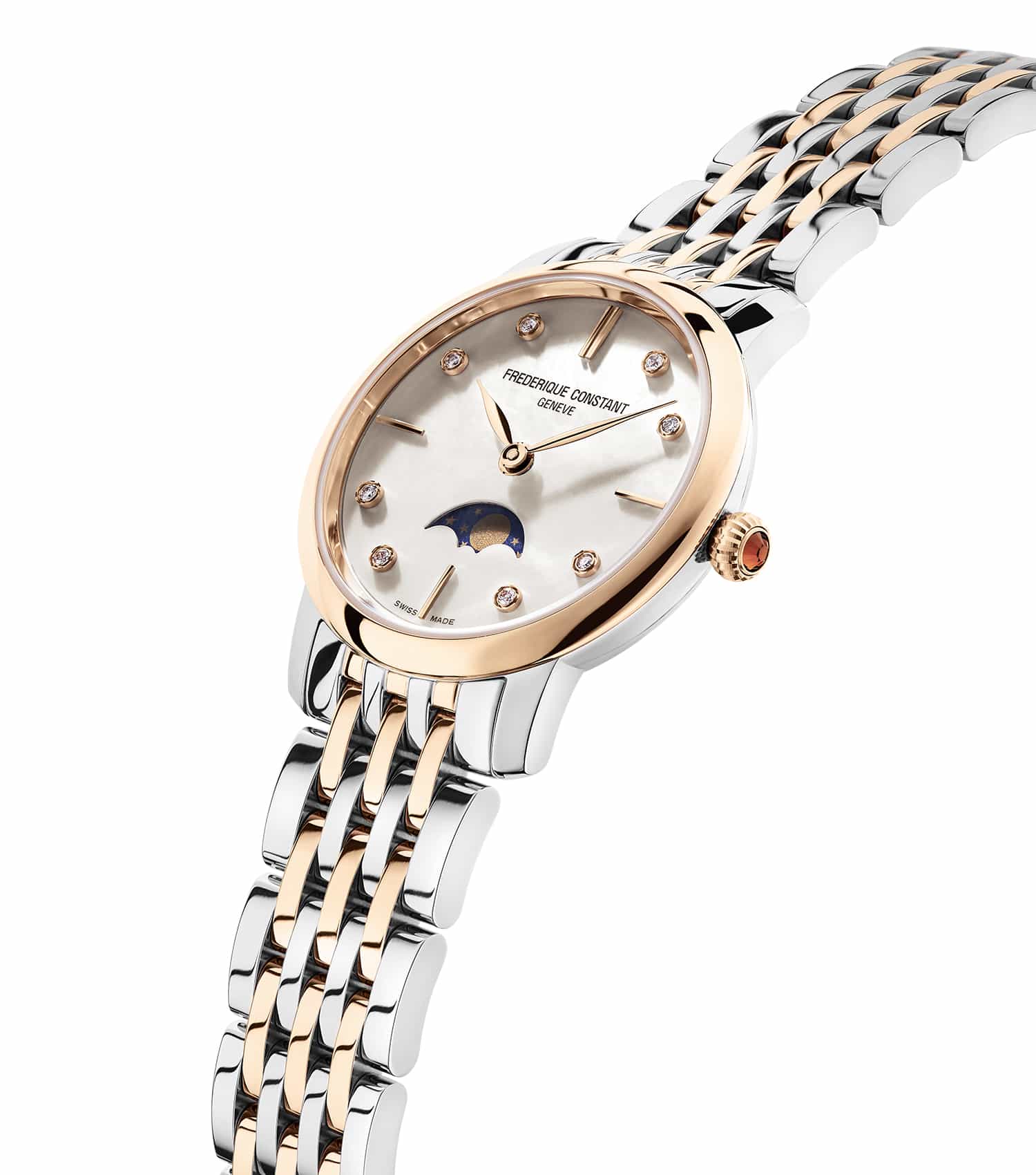 Slimline White Analog Watch Women