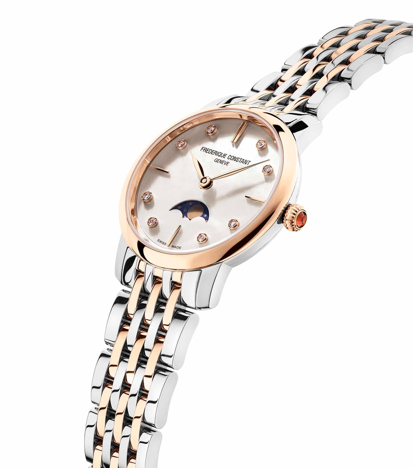 Slimline White Analog Watch Women