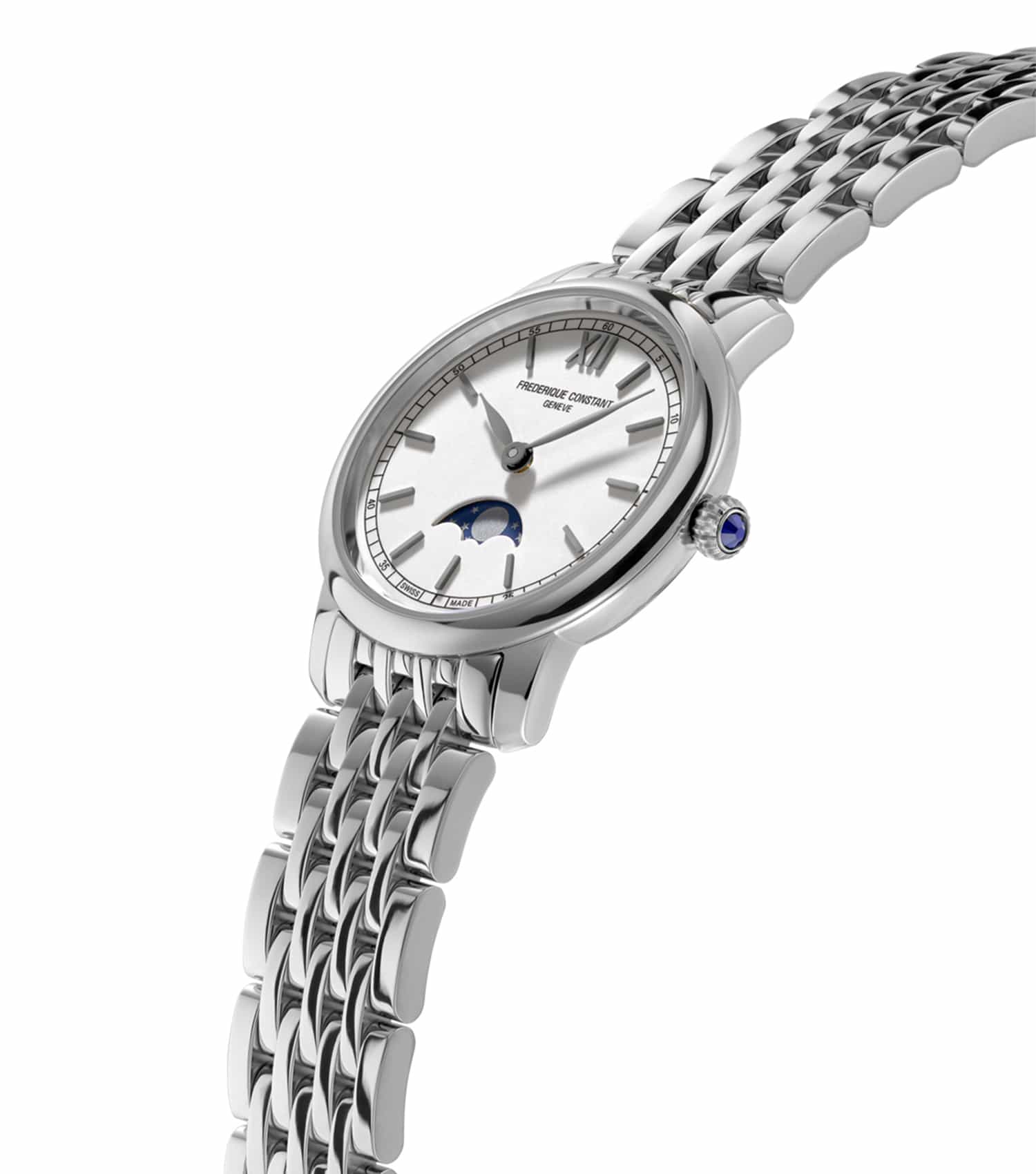 Slimline White Analog Watch Women