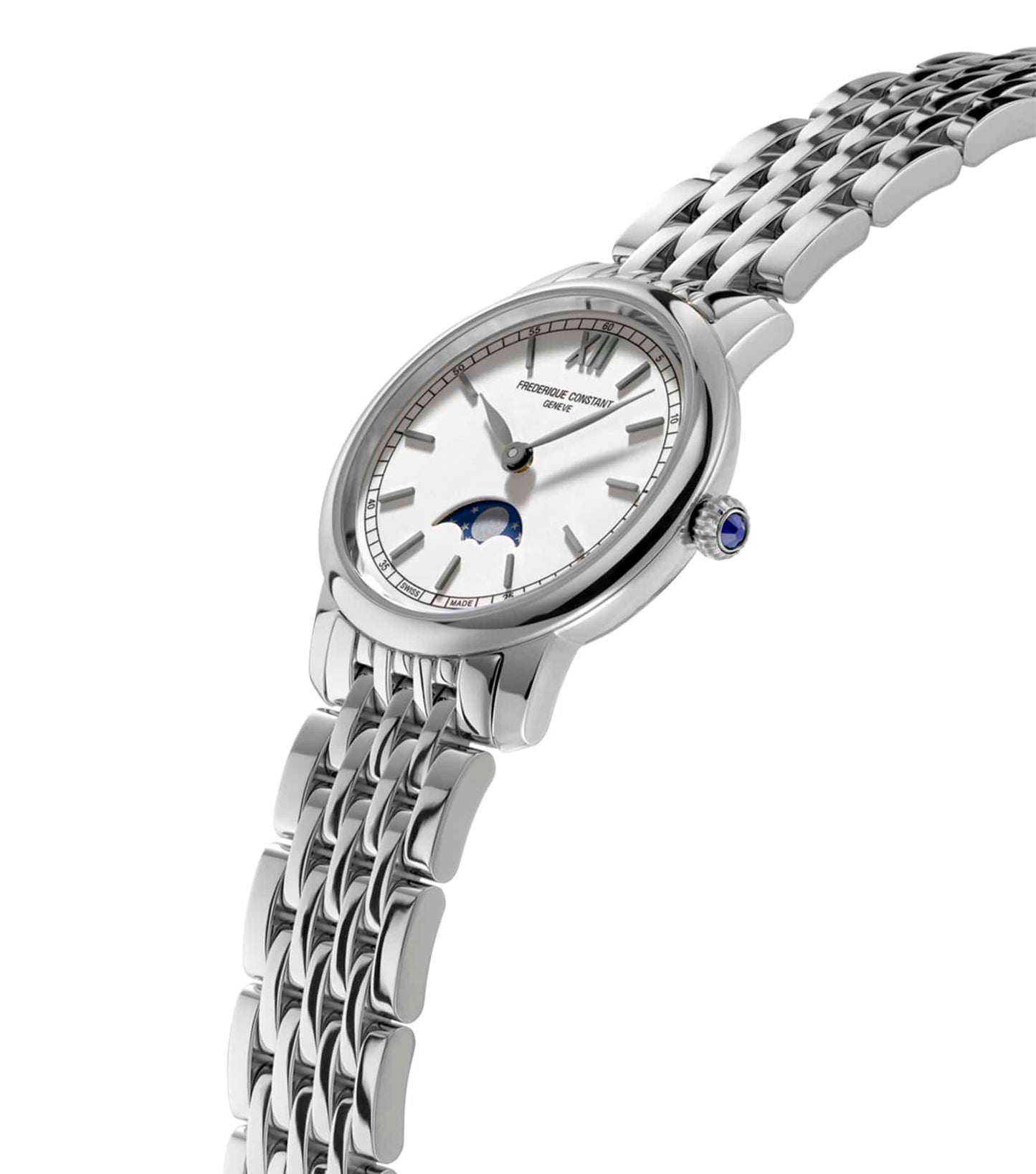 Slimline White Analog Watch Women