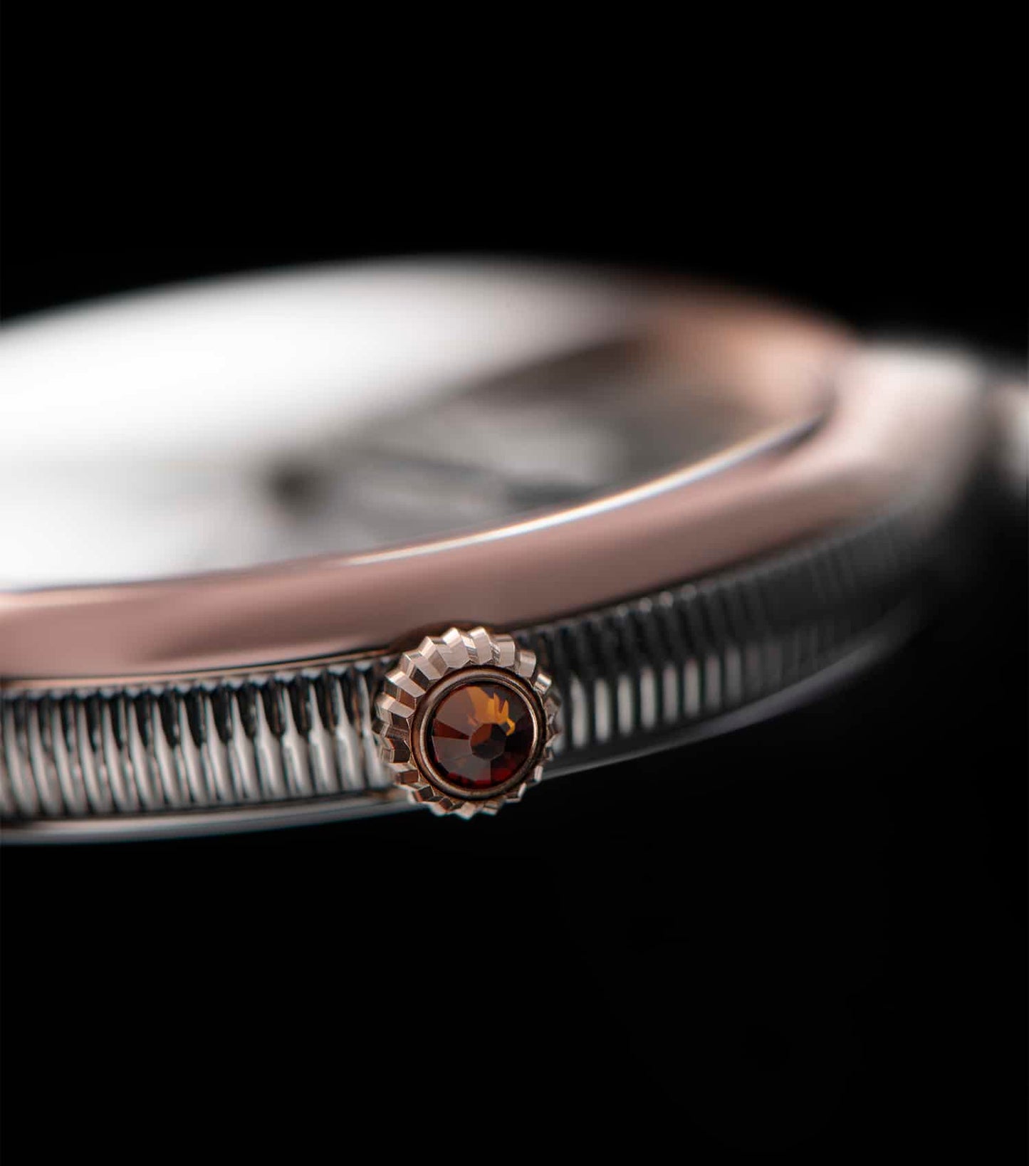 Art Deco Silver Circular Analog Watch Women