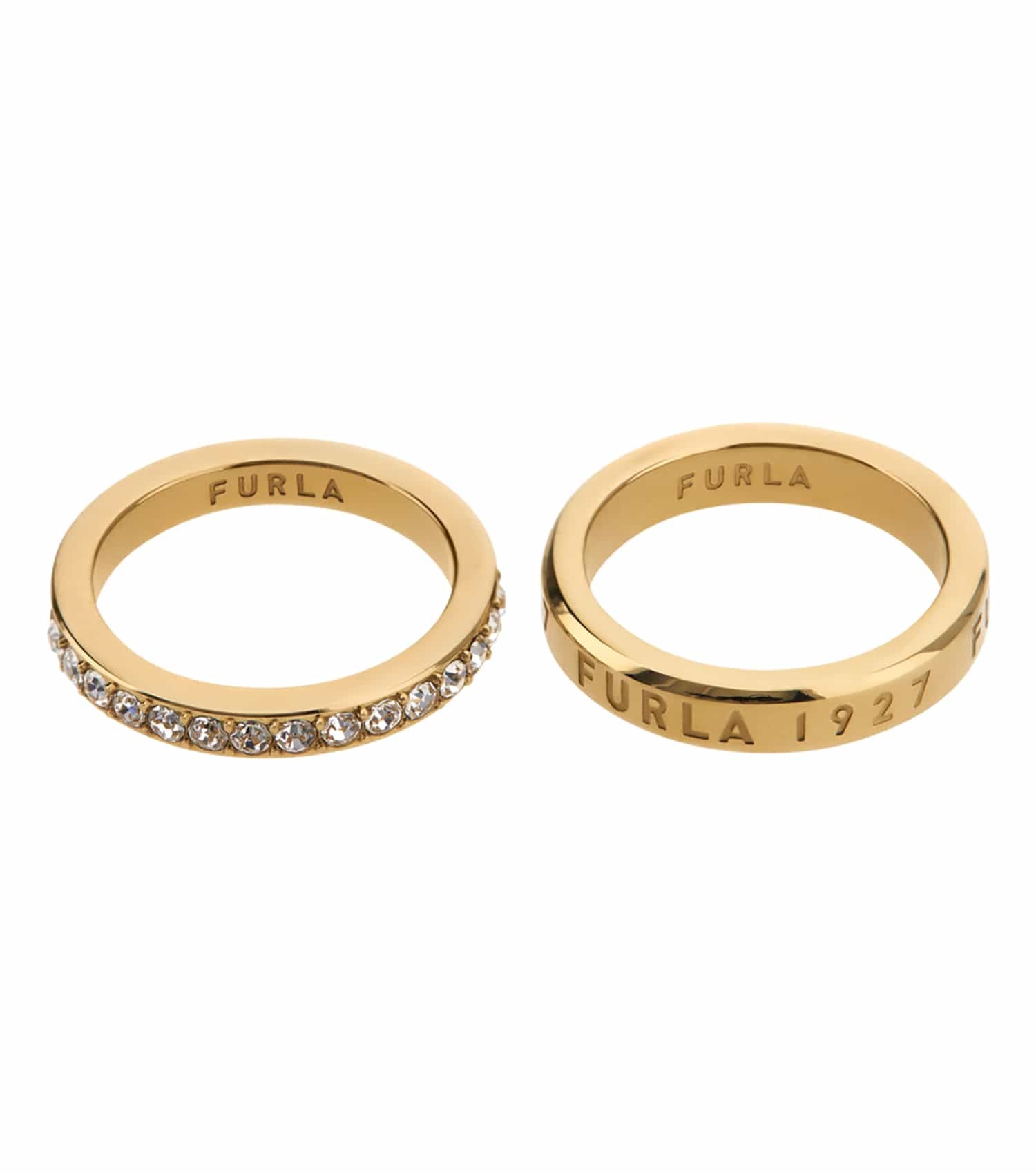 Women 1927 Ring Gold Stainless steel & crystals 54mm / Rose Gold