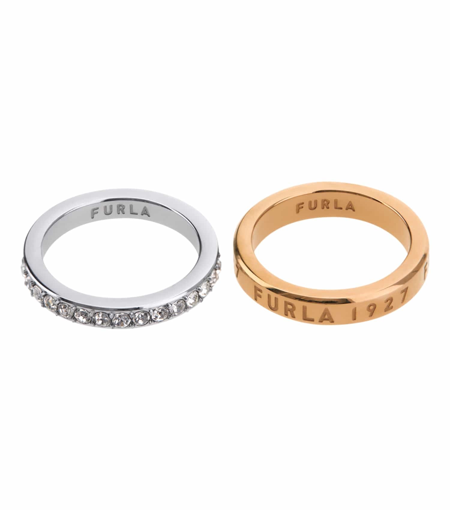 Women 1927 Ring Gold Stainless steel & crystals 54mm / Rose Gold