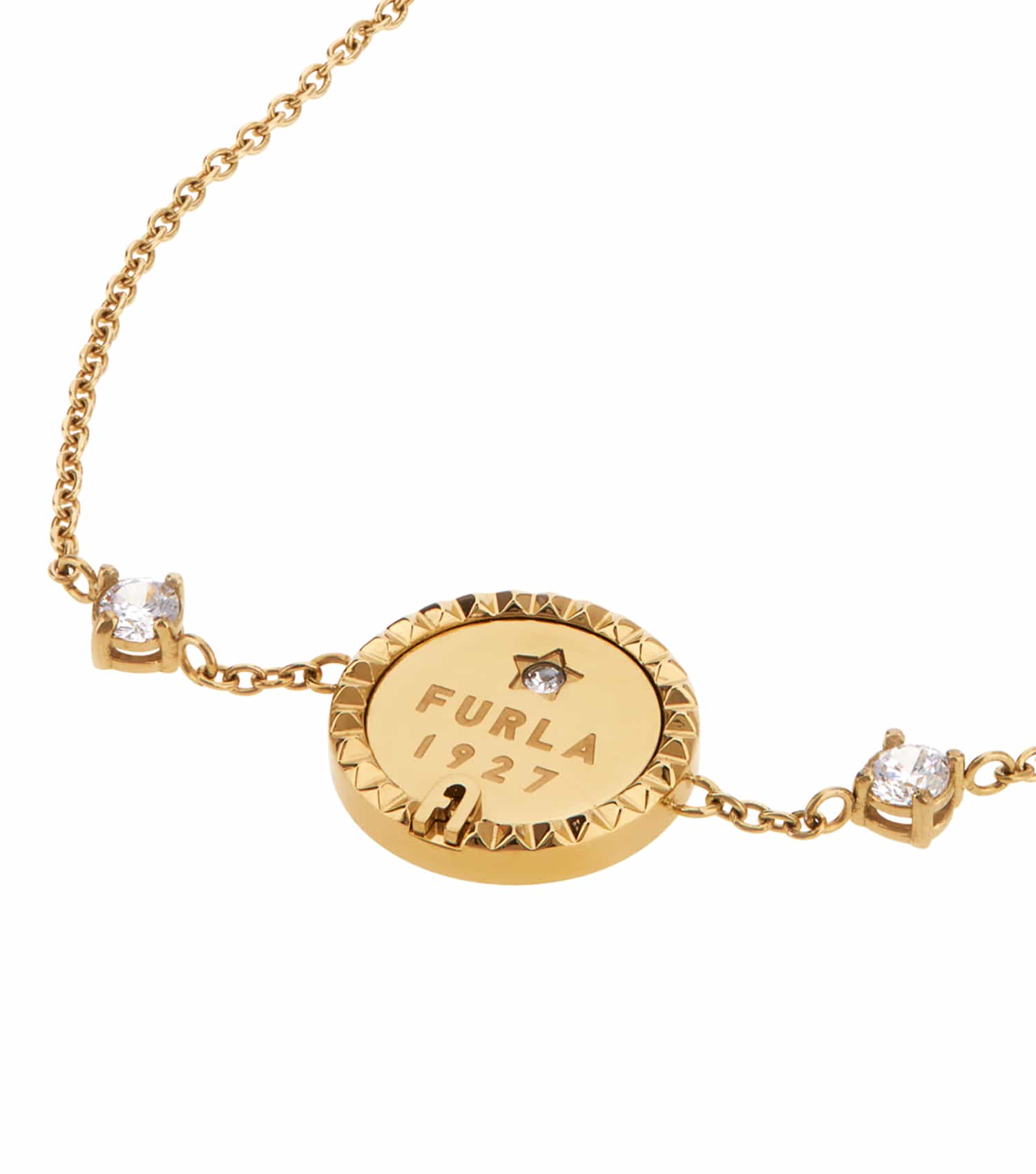 Women Studs Bracelet Gold Stainless steel & crystals