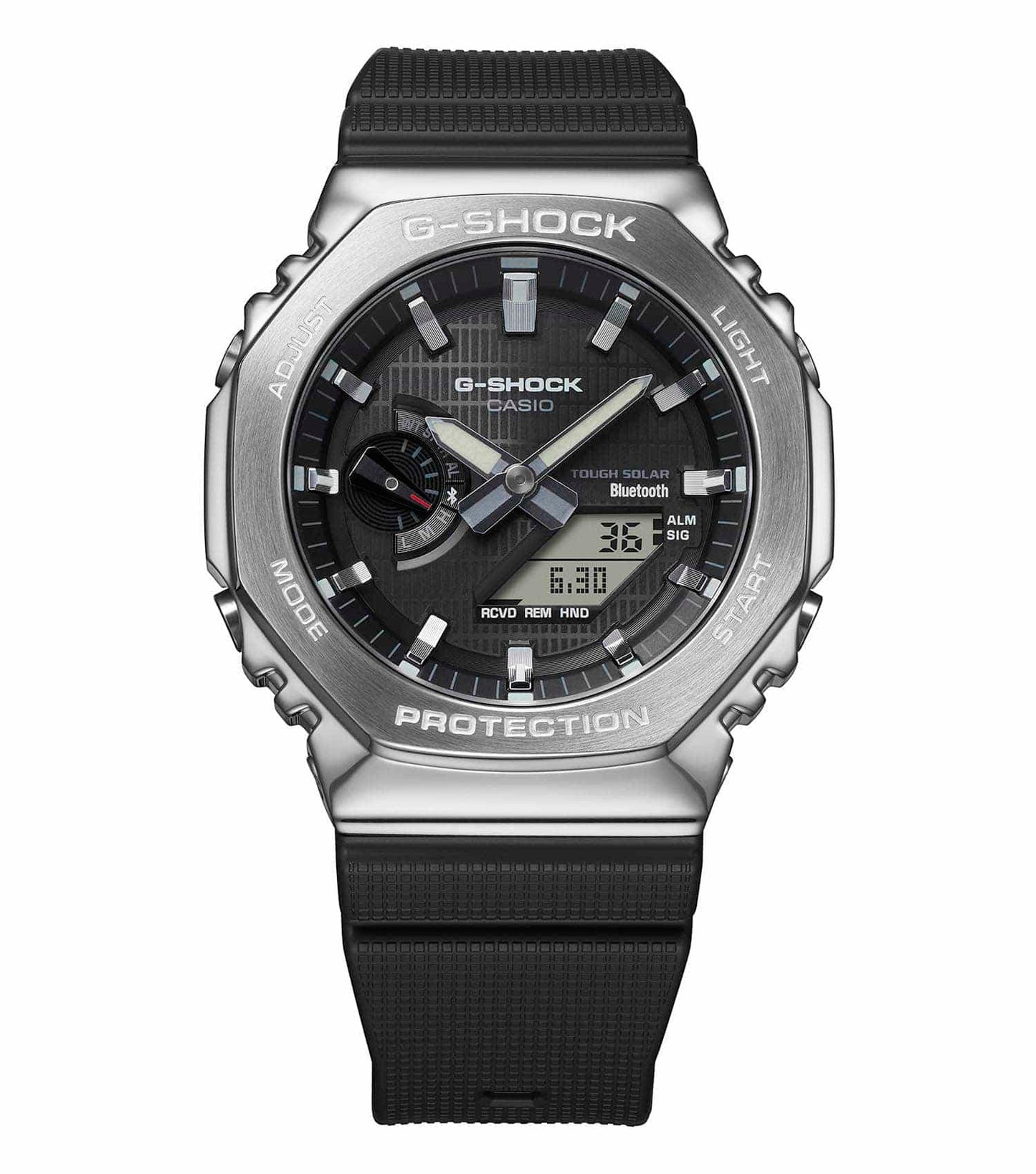 Casio watch featuring a sleek metal design in a 1A front angle, highlighting exquisite craftsmanship and elegant timepiece details.