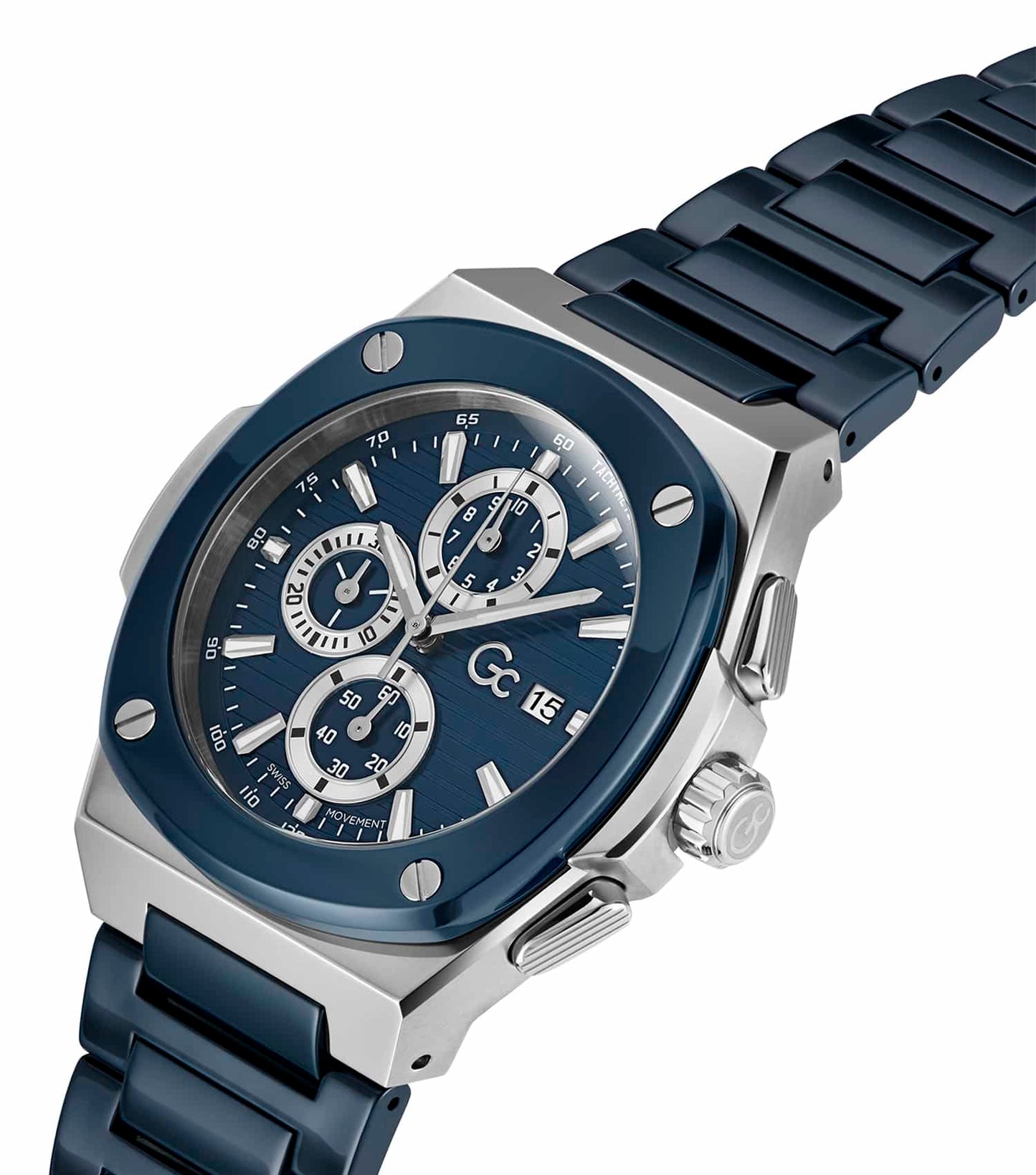 Men Coussin Shape Quartz Watch 44mm