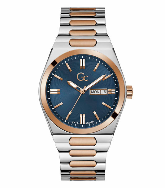 GC Watch in quartz color, elegant close-up angle showcasing sleek design and craftsmanship, perfect for watch enthusiasts.