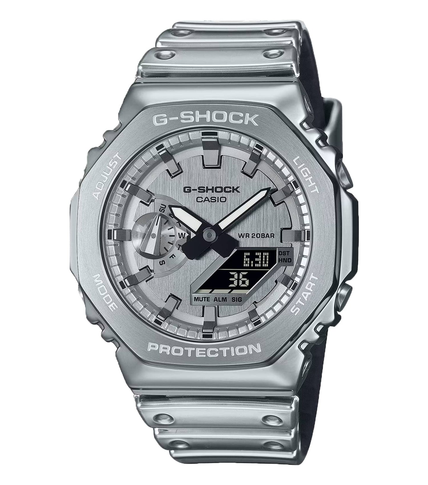 MenG-Shock Fine Metallic Series 44.4mm Analog-Digital