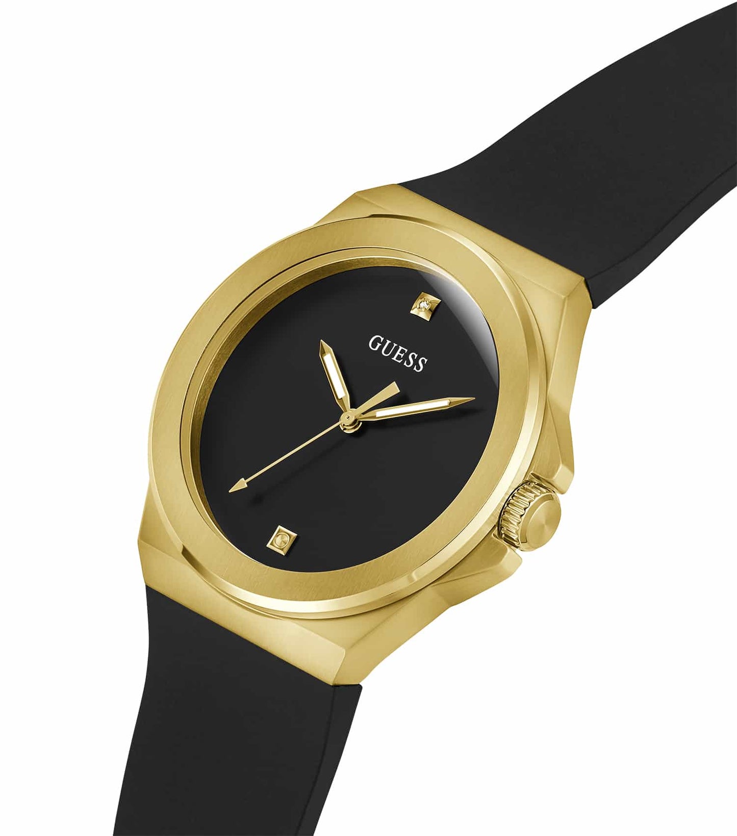 Men Vinyl Quartz Watch 44 Mm