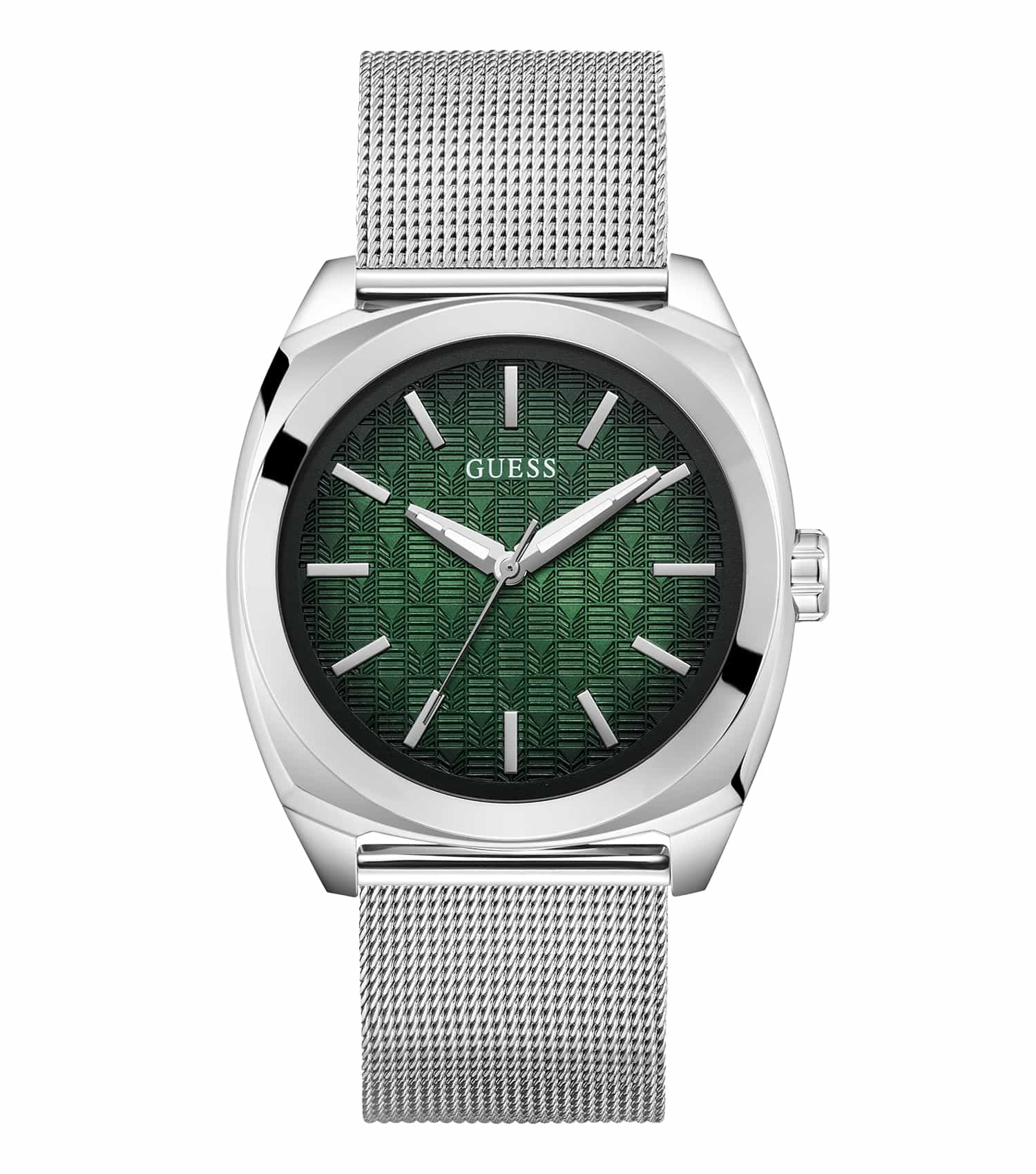 Guess black watch, model GW0794G1, shown at a 42.5-degree angle, with a sleek, modern design and bold elements.