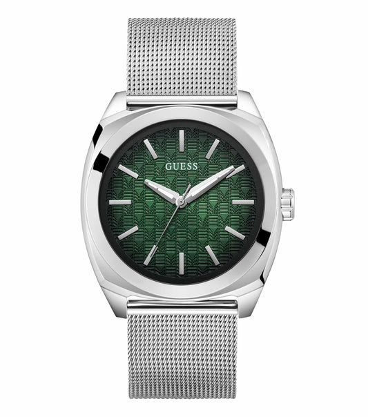 Guess black watch, model GW0794G1, shown at a 42.5-degree angle, with a sleek, modern design and bold elements.