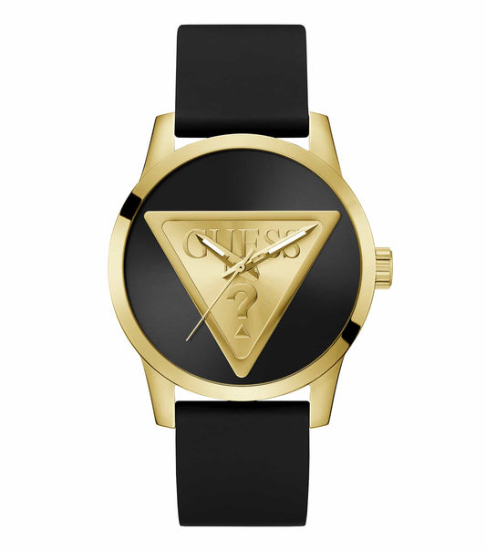 GUESS None color watch, front view highlighting elegant dial detail, sleek bracelet design; timeless fashion accessory.