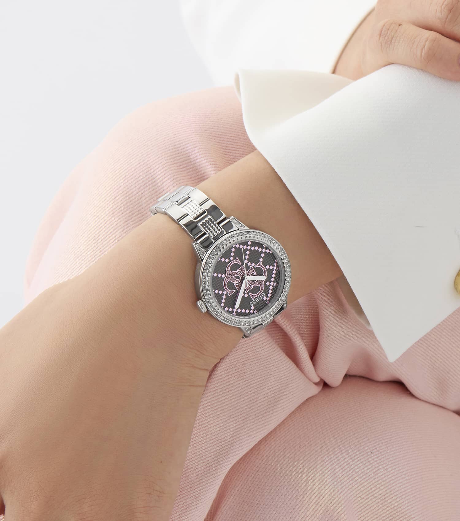 WOMEN G LACE QUARTZ WATCH 34 MM