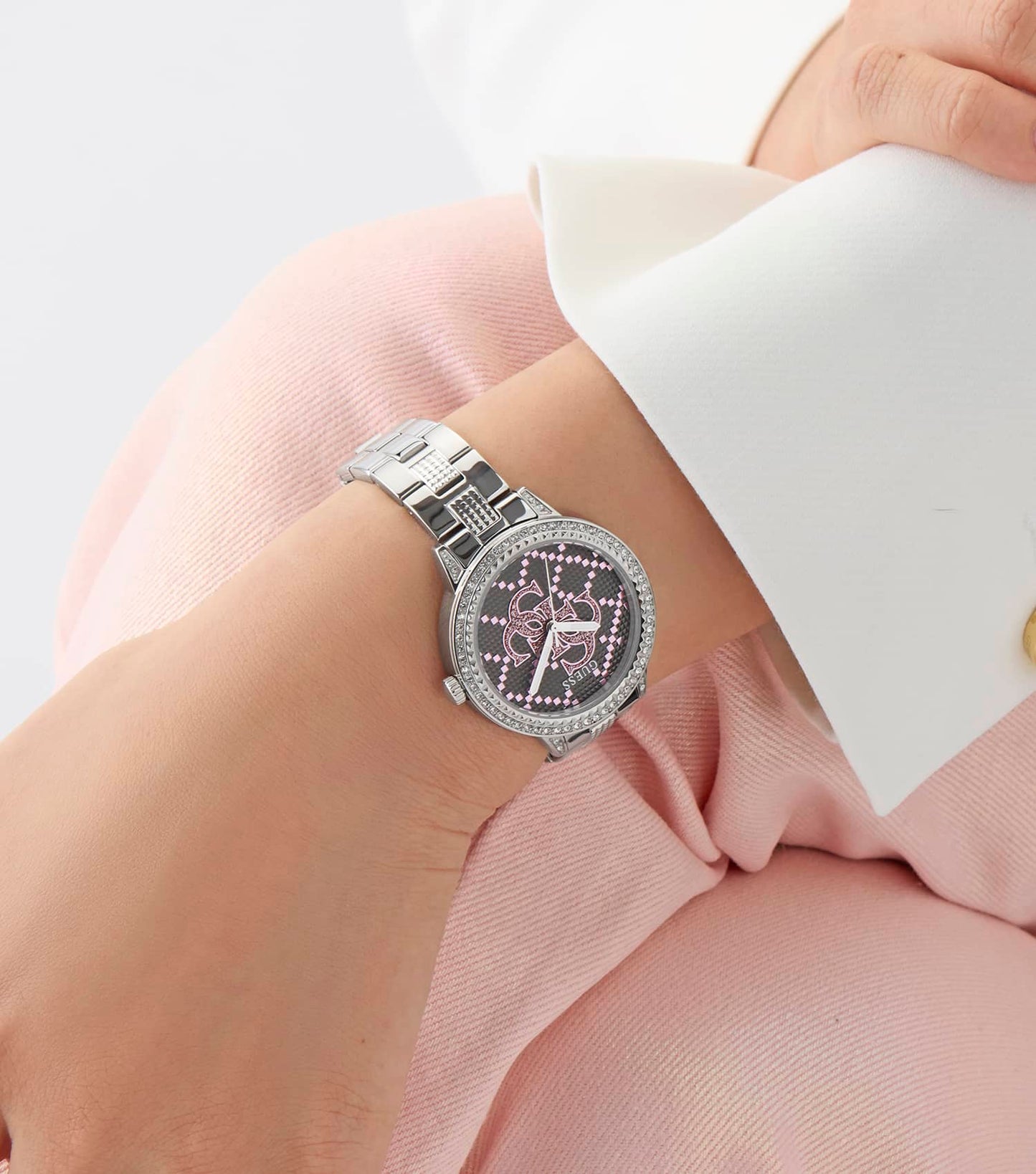 WOMEN G LACE QUARTZ WATCH 34 MM