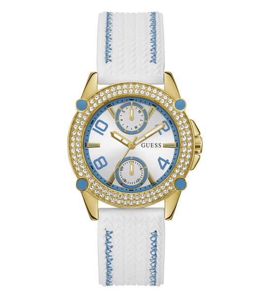 Guess Watch Spice Quartz Color - Elegant guess design showcased at a 38-degree angle with precise detailing and luxurious finish.