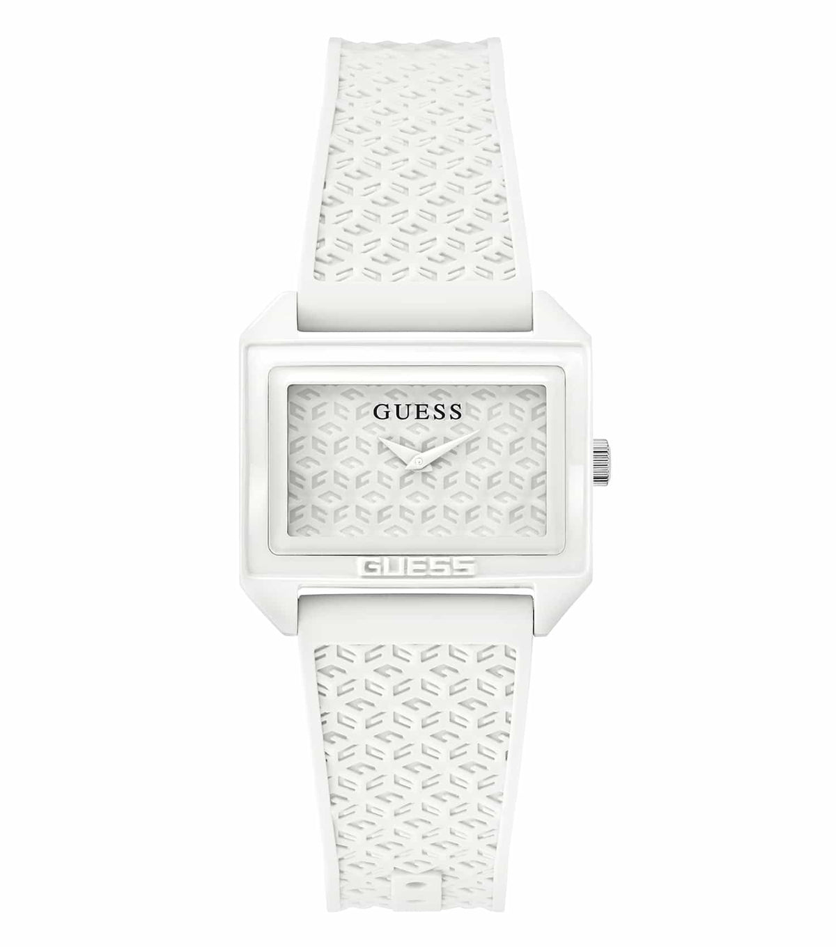 Elegant Guess women's watch in Mod Pop color with a front angle view, showcasing its sleek design and intricate details.