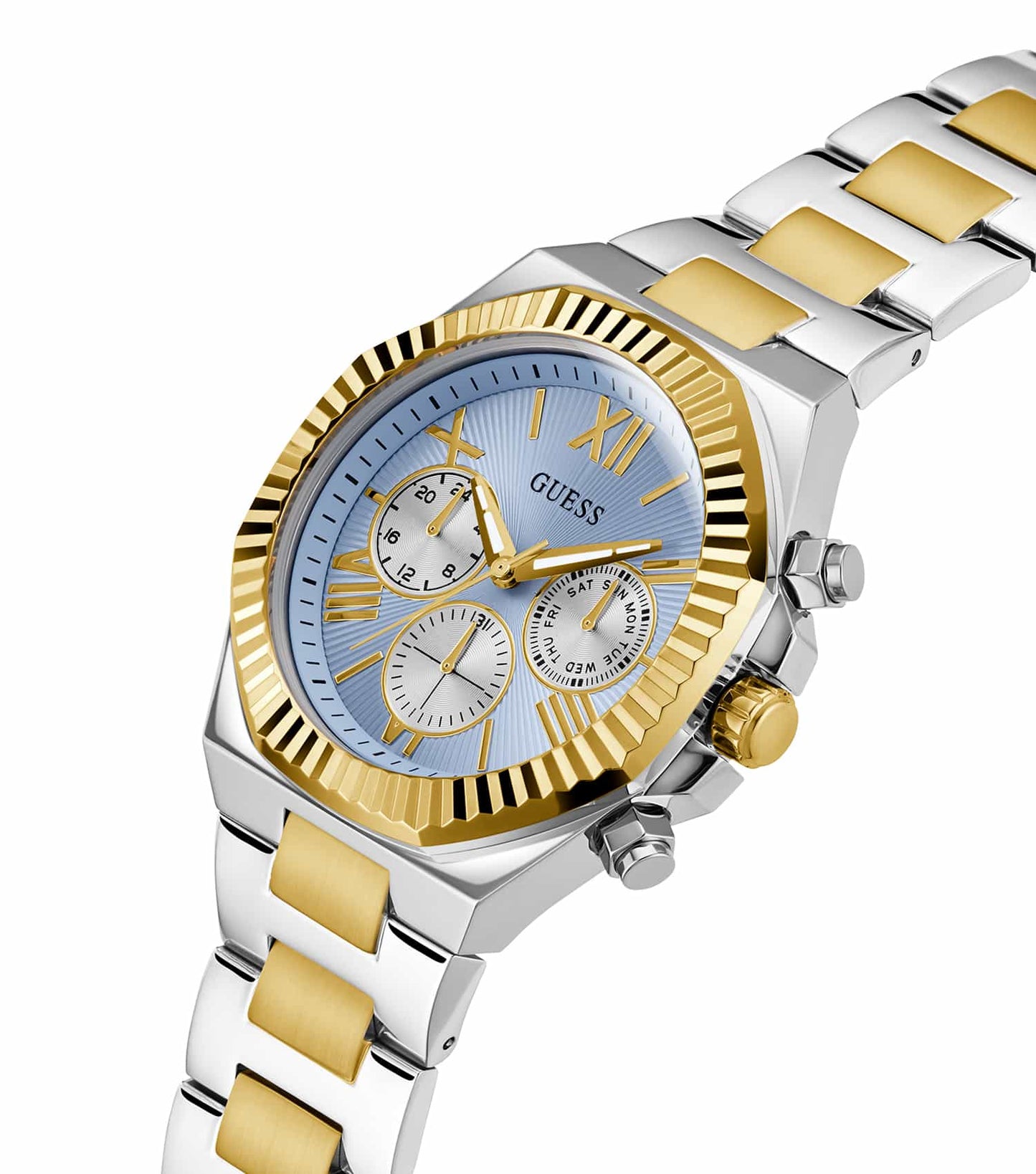 Men Equity Quartz Watch 44mm with 2-Tone Gold/Silver Strap