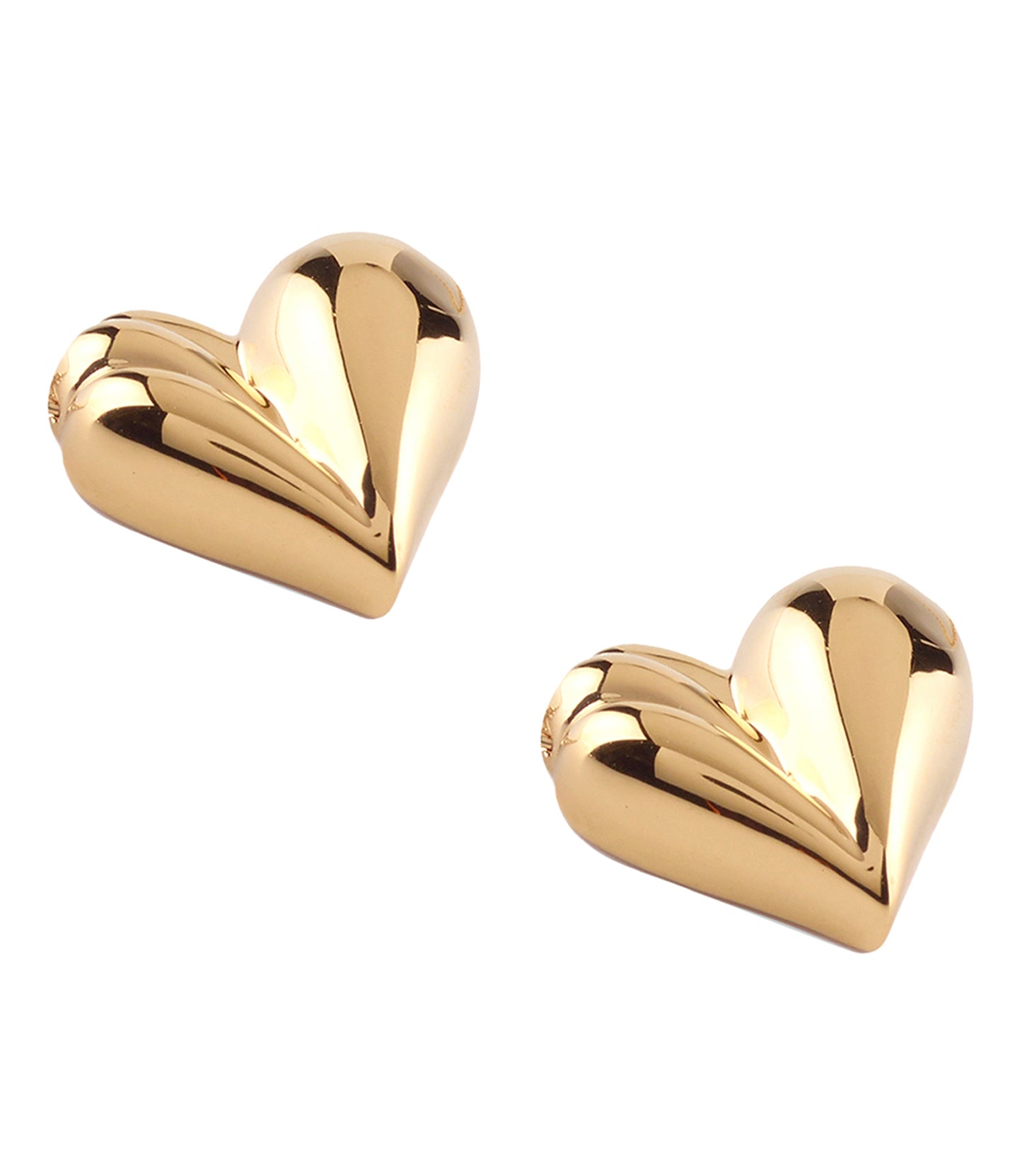 Gold Guess Jewellery earrings with intricate design, front view angle showcasing elegance and sophistication, perfect for a timeless look.