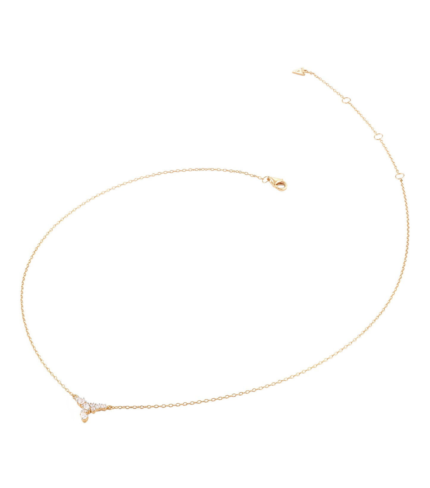 Gold Guess Jewellery necklace with intricate chain design, showcasing an elegant, close-up angle for timeless sophistication.