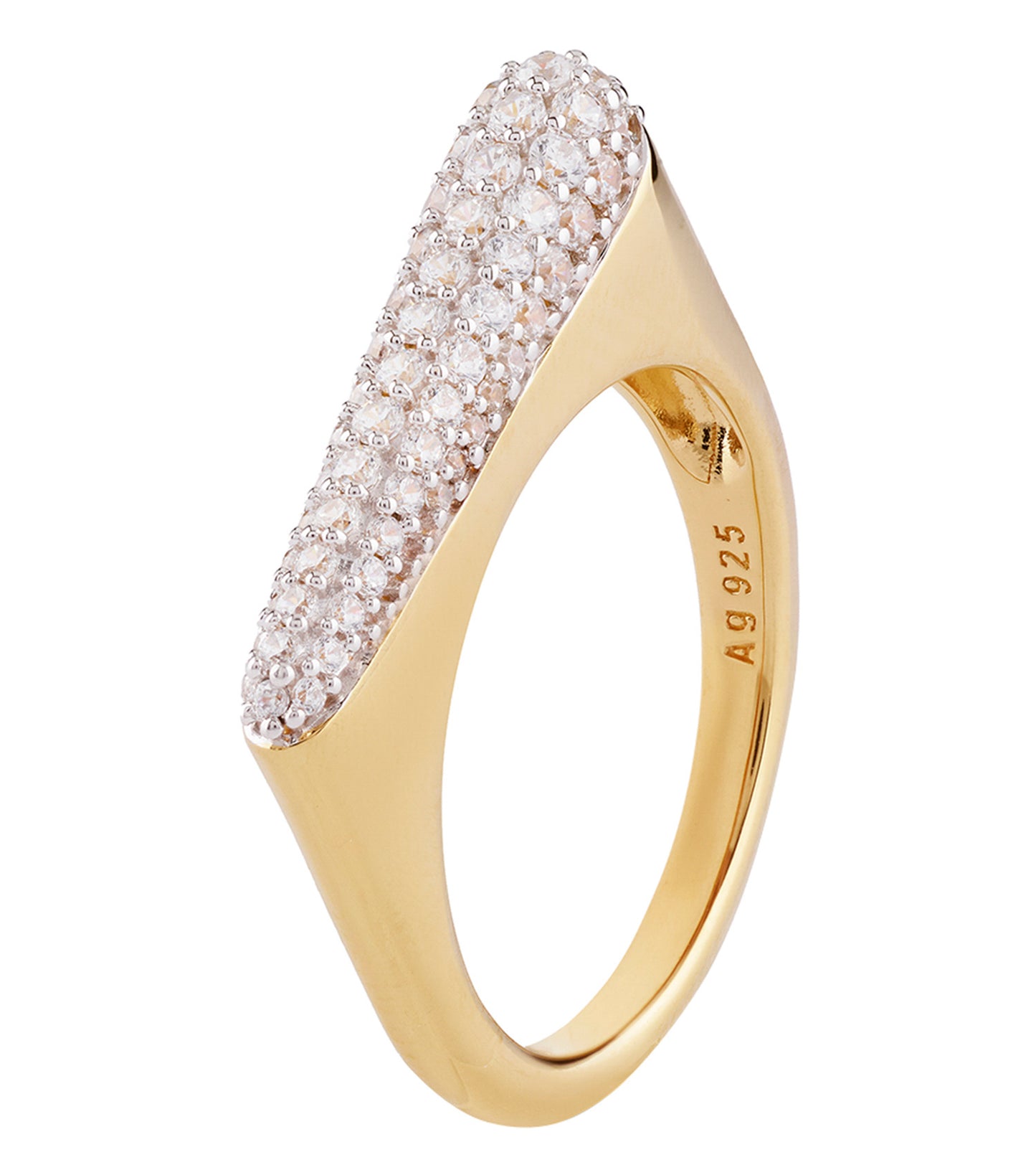 Women Guess Id Ring Gold 54mm