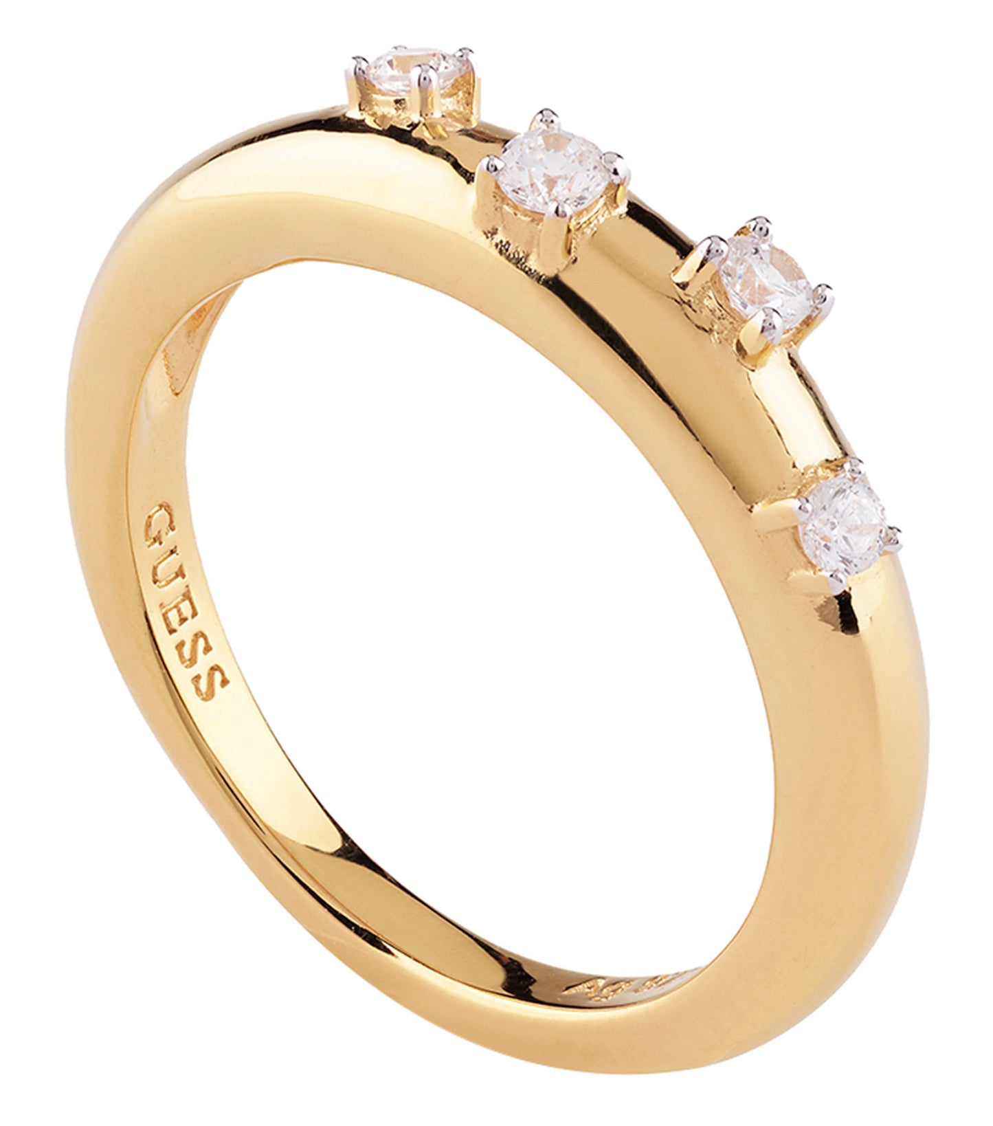 Women Guess Id Ring Gold 54mm