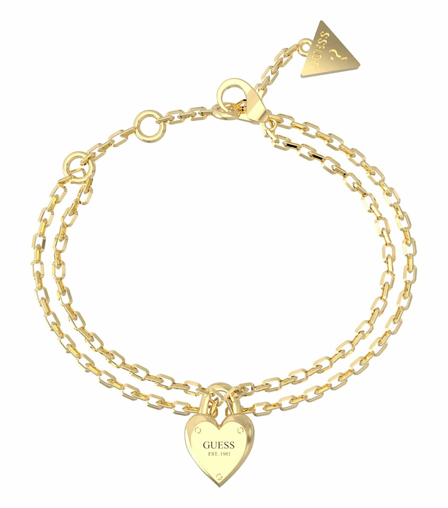 Women Guess Id Bracelet Gold Steel S