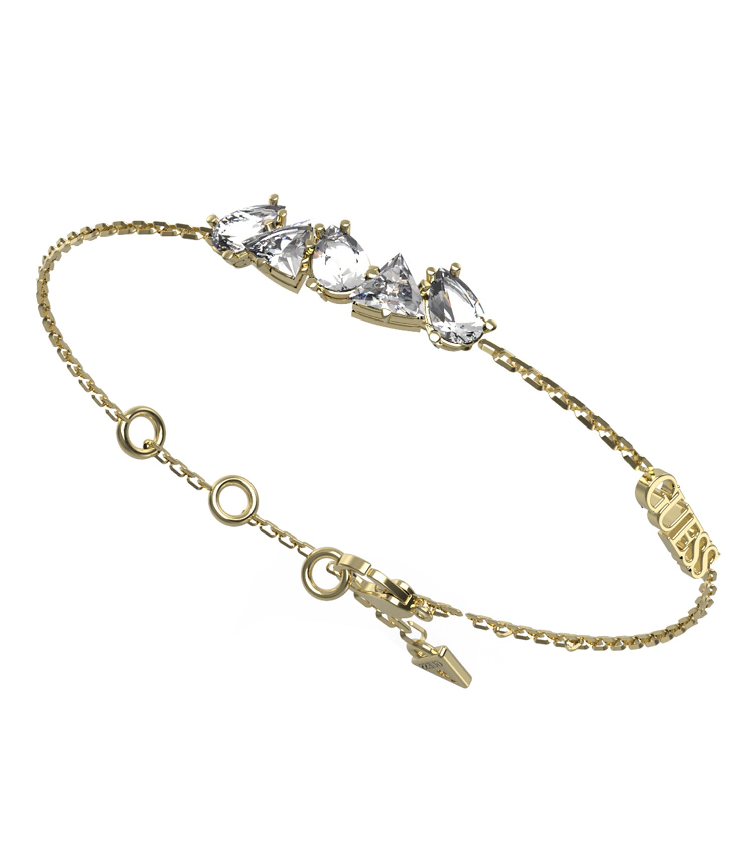 Women Guess Id Bracelet Silver S