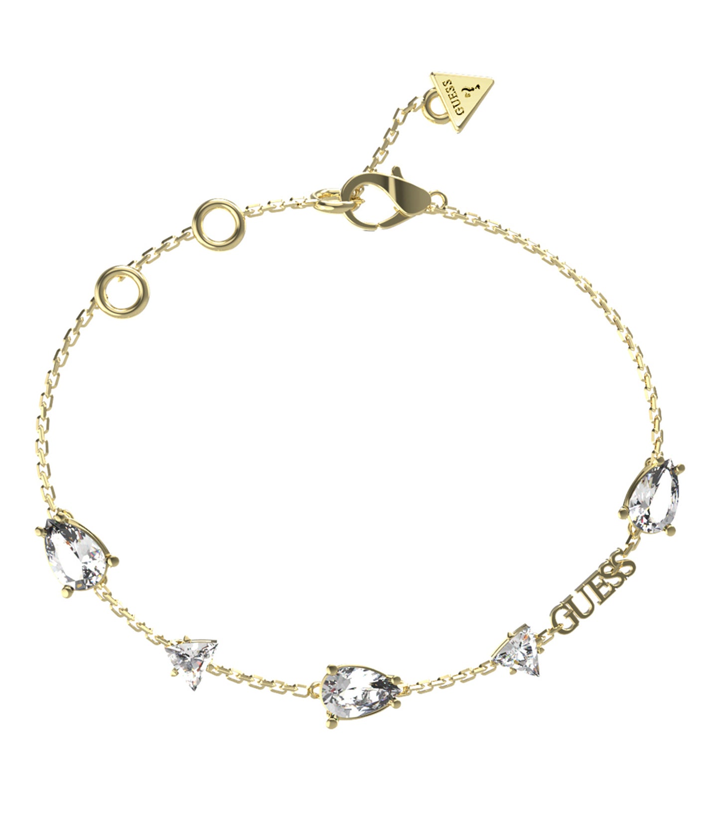 Women Guess Id Bracelet Silver S