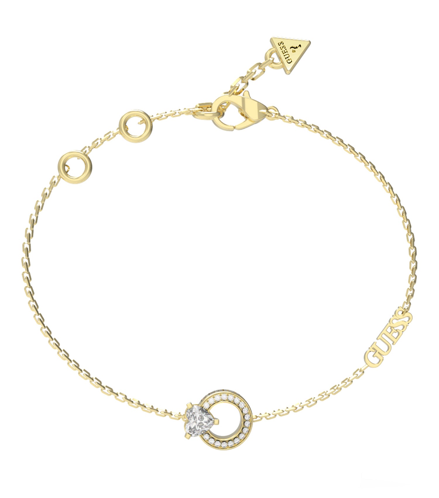 Women Guess Id Bracelet Silver S