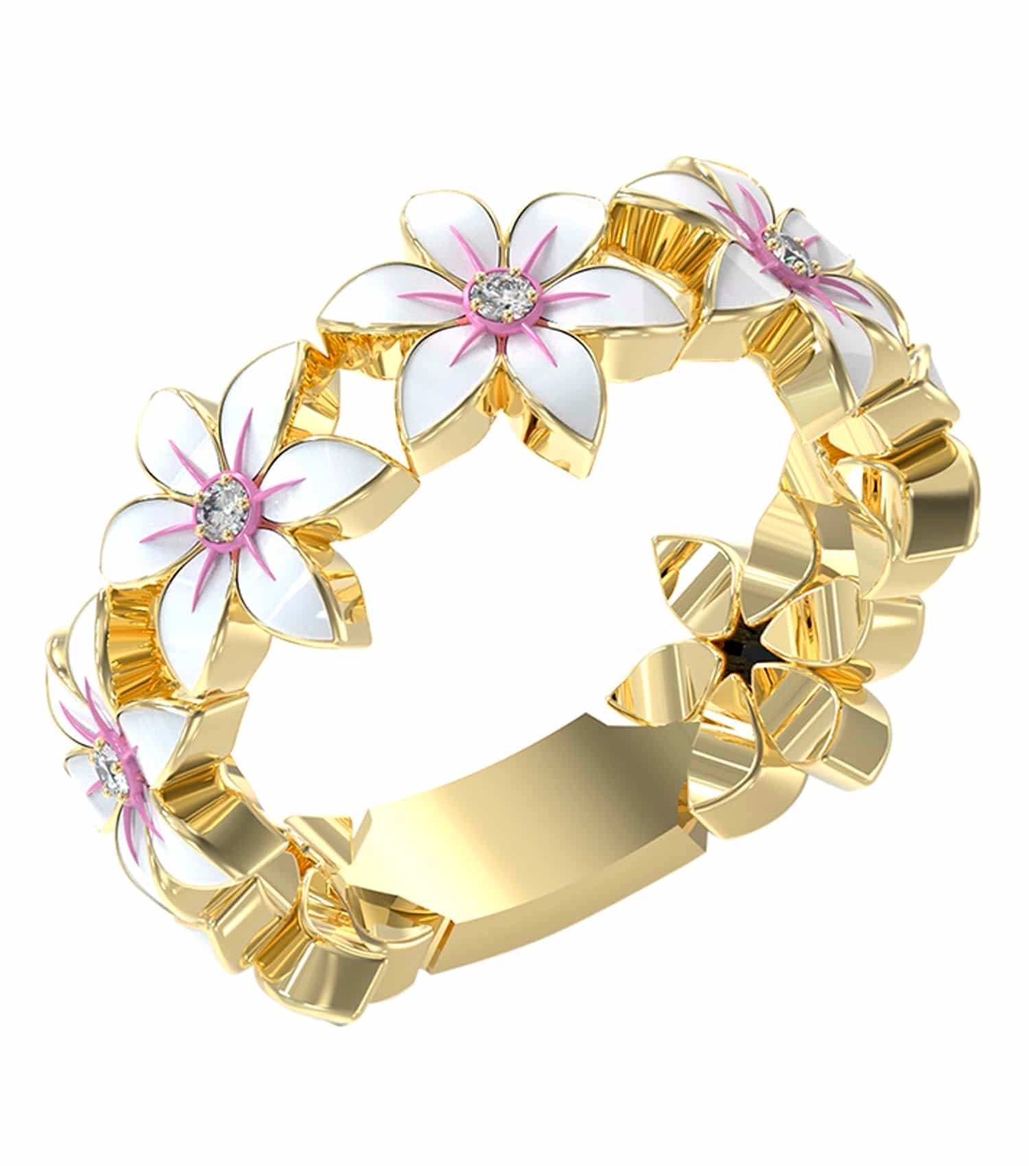 Guess Jewellery elegant gold ring in classic design, side angle view, showcasing smooth curves and timeless craftsmanship.
