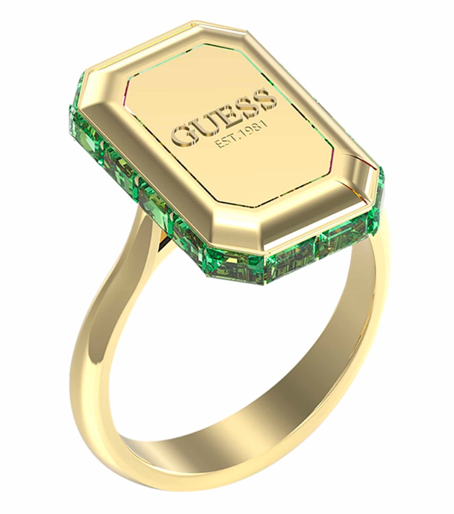 Women Ring Gold Steel 52mm