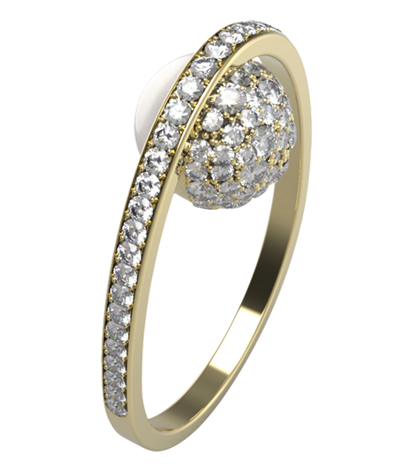 Women Guess Id Ring Gold 52mm