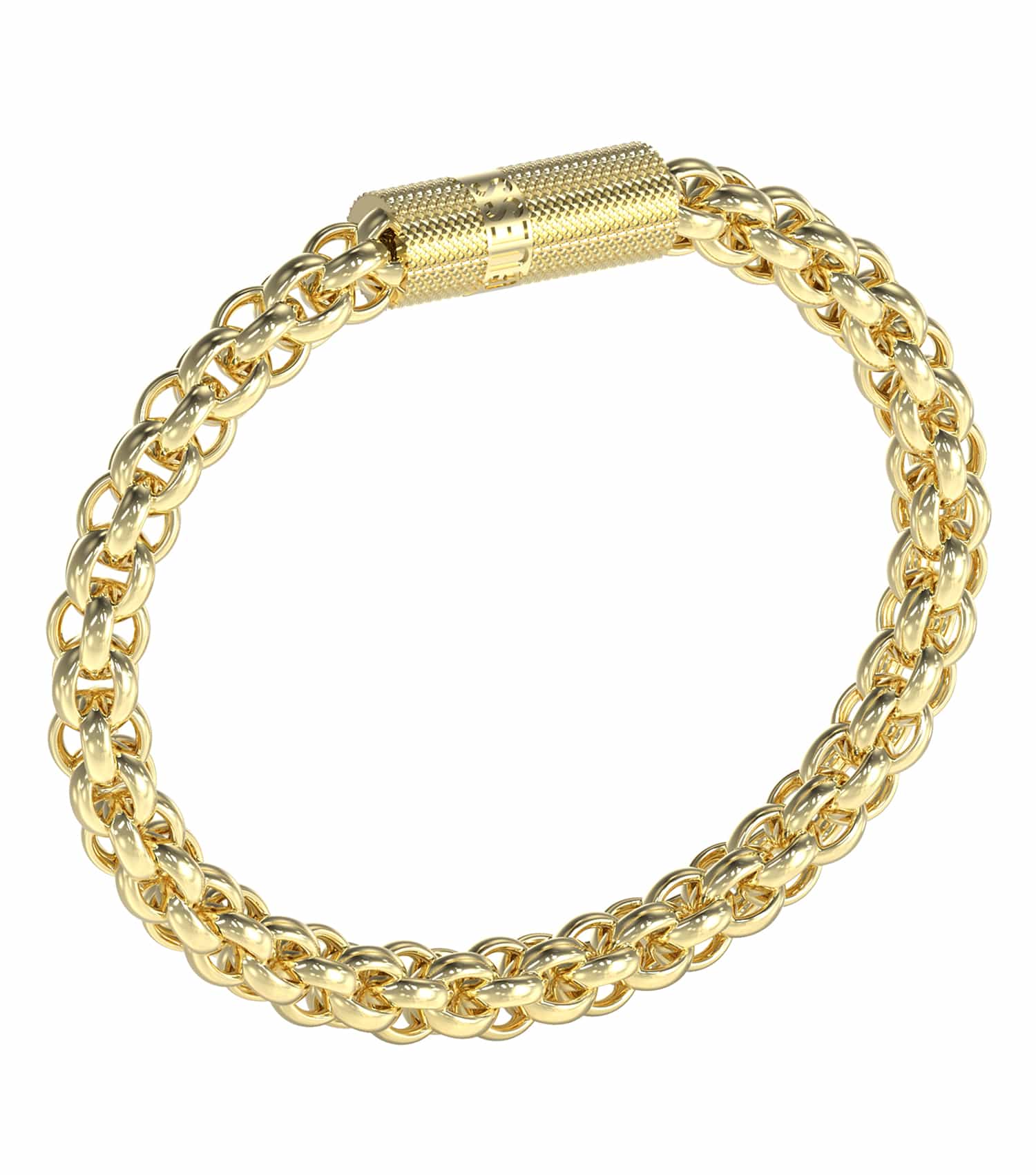 Men Guess Men'S Bracelet Gold Steel S