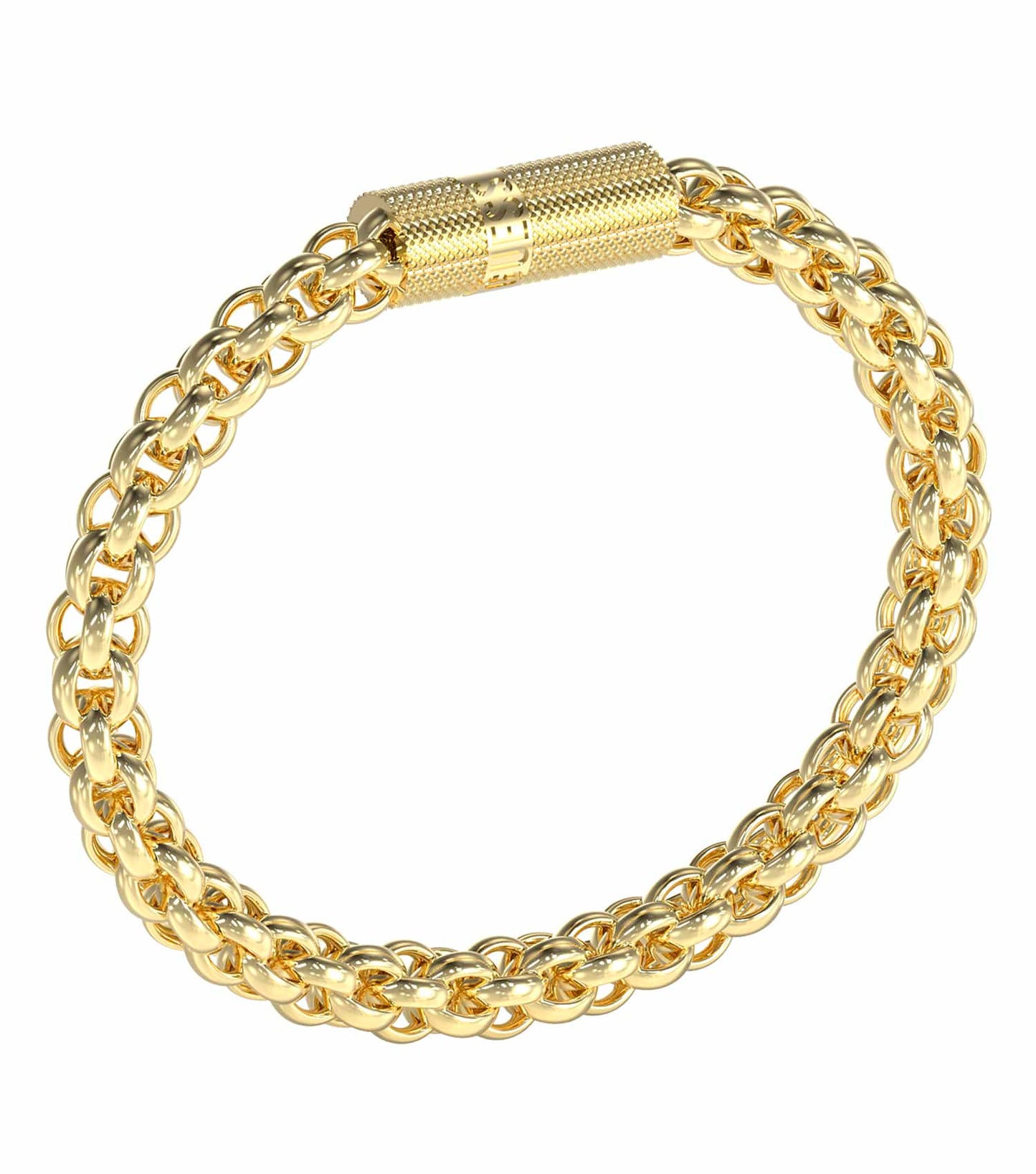 Men Guess Men'S Bracelet Gold Steel S
