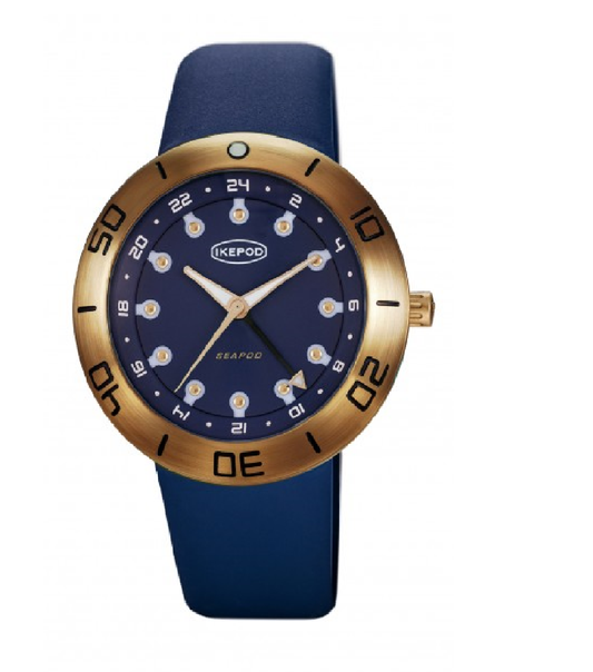 MEN SEAPOD BRONZE 46 MM BLUE DIAL STRAP
