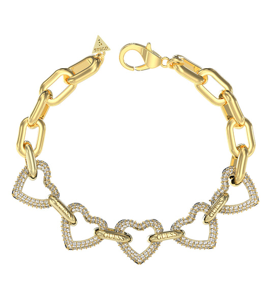 Women Guess Id Bracelet Gold Small