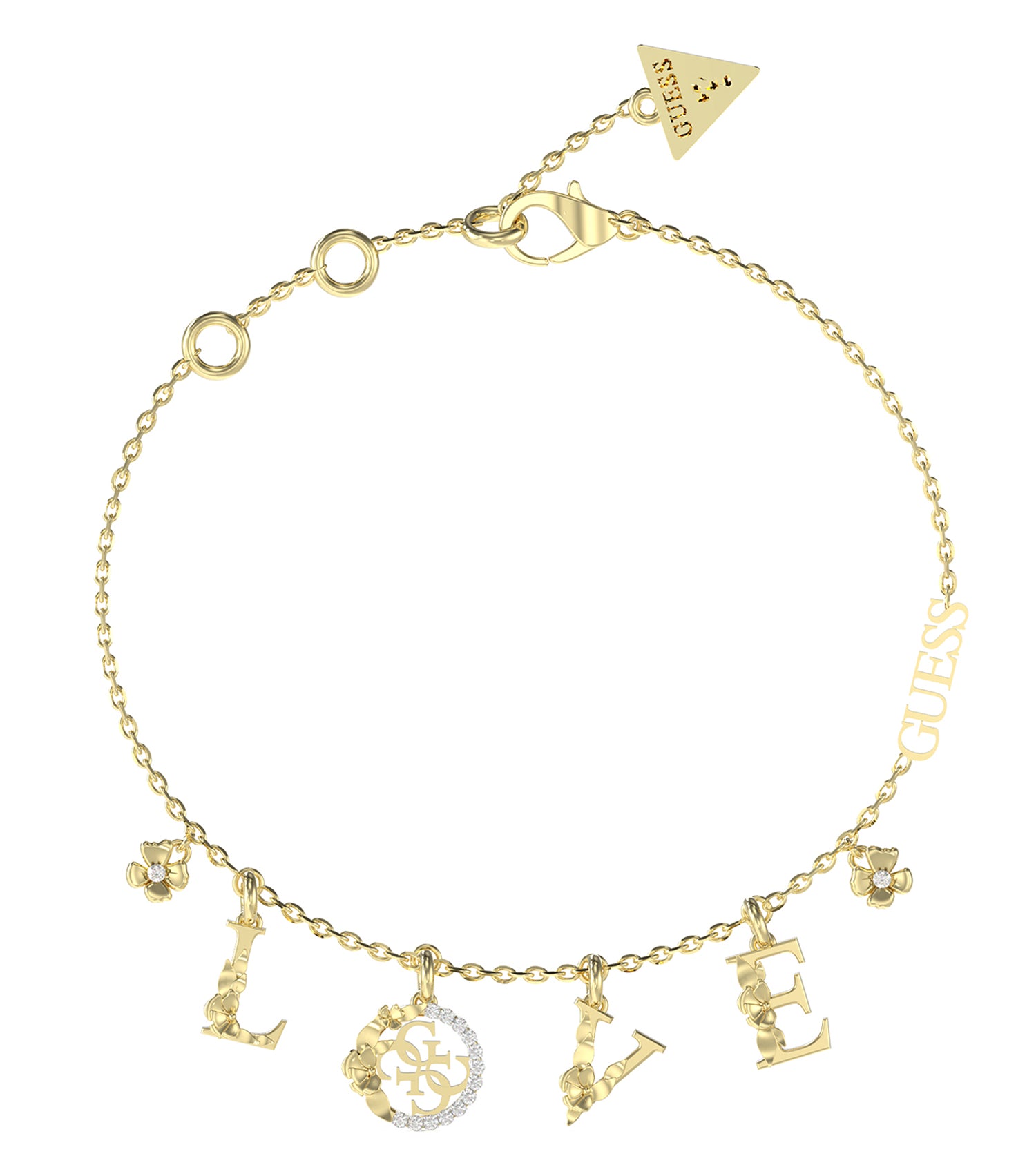 Women Guess Id Bracelet Gold Small