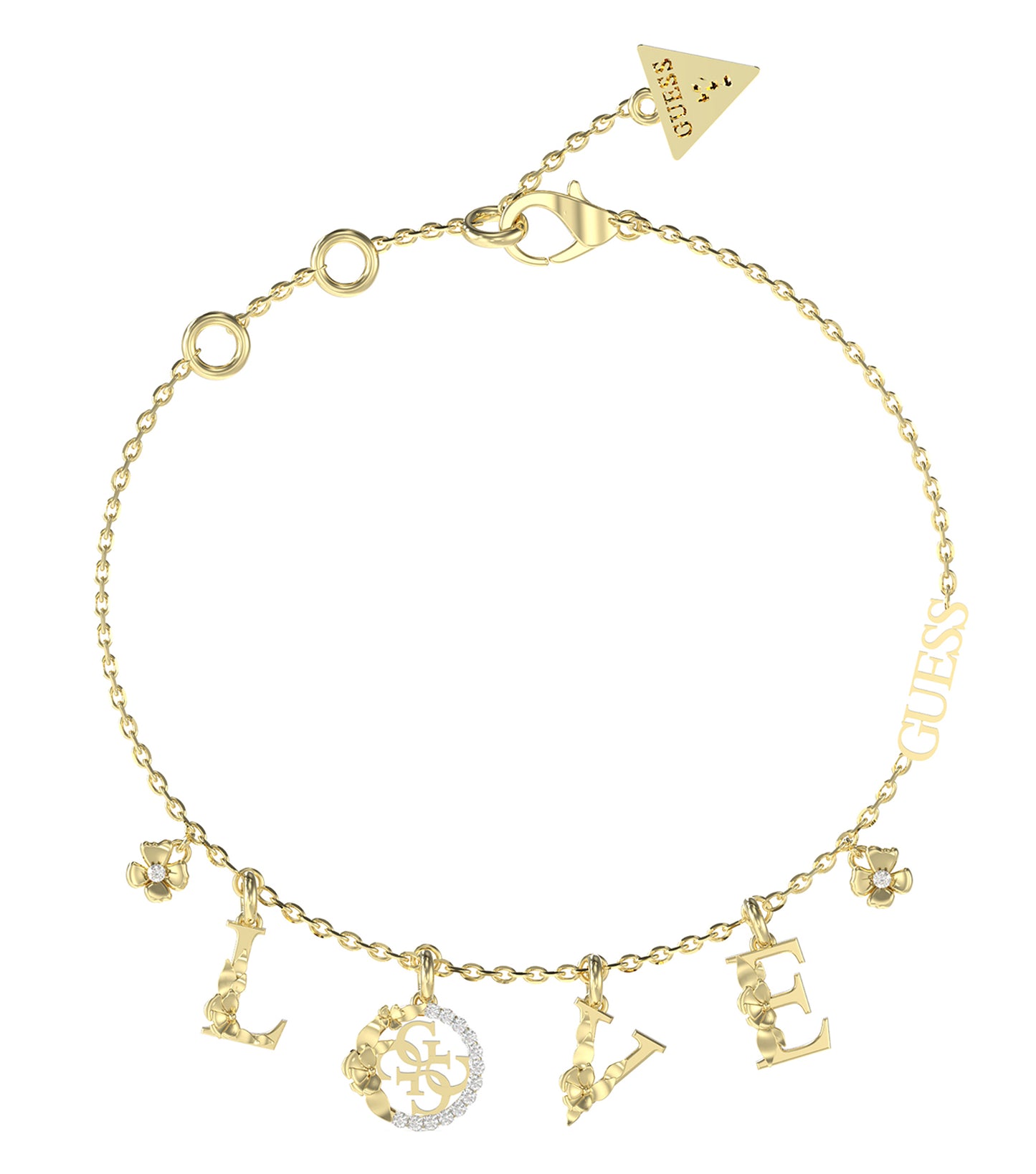 Women Guess Id Bracelet Gold Small