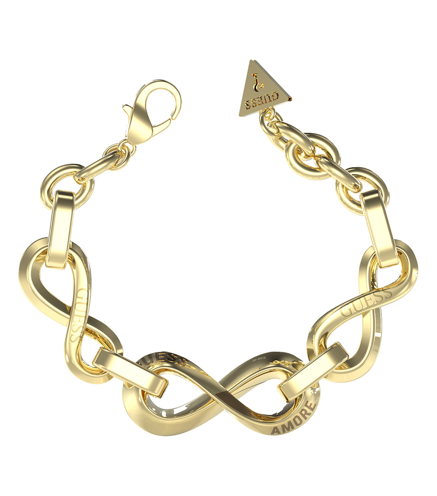 Women Guess Id Bracelet Gold Small