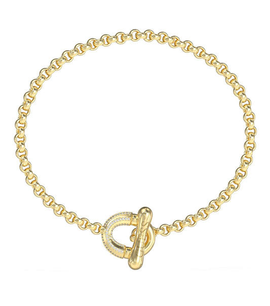 Ladies Majorelle Bracelet Silver & Gold Steel